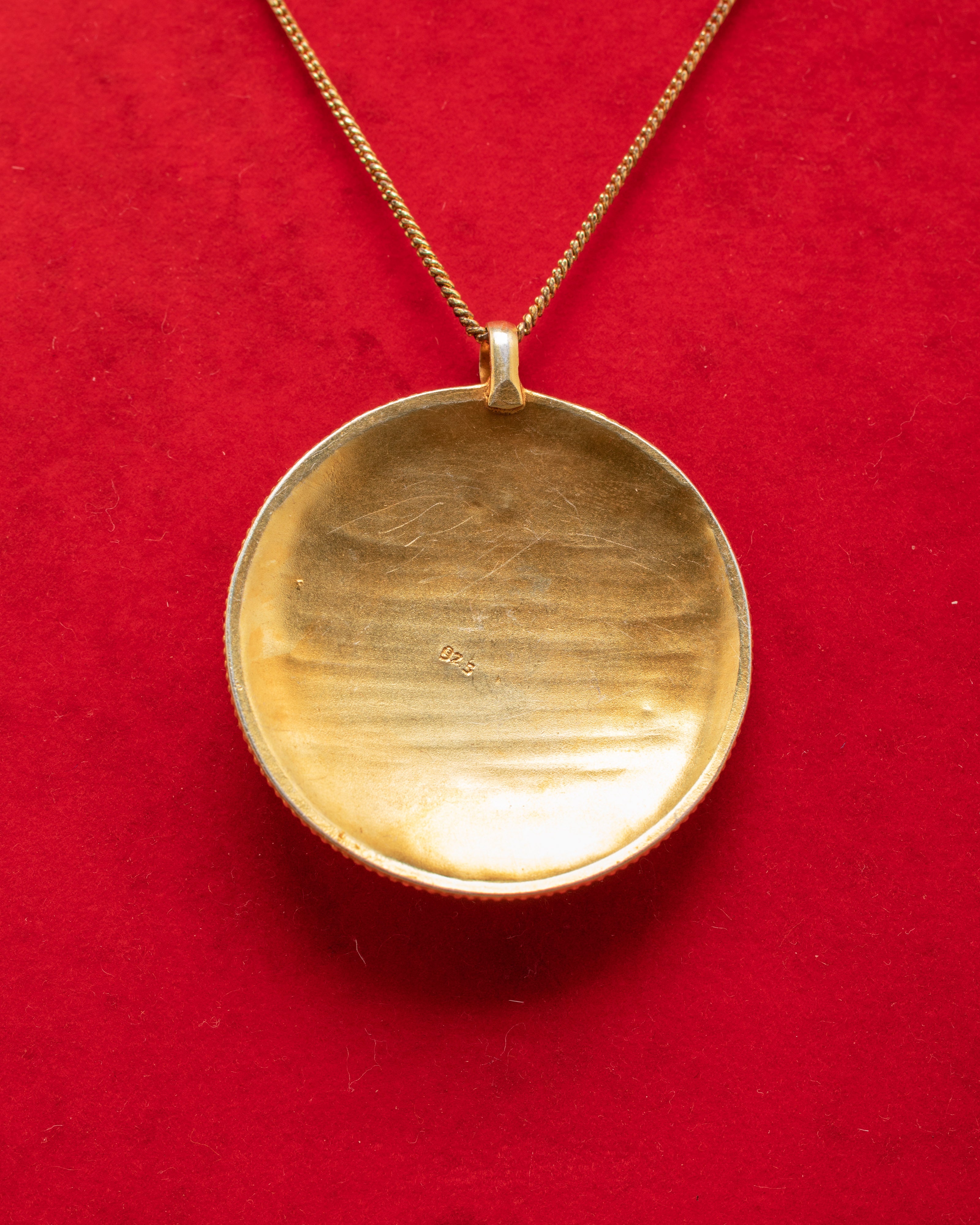 Silver Locket with Pearl | Panna, Coral and Turquoise