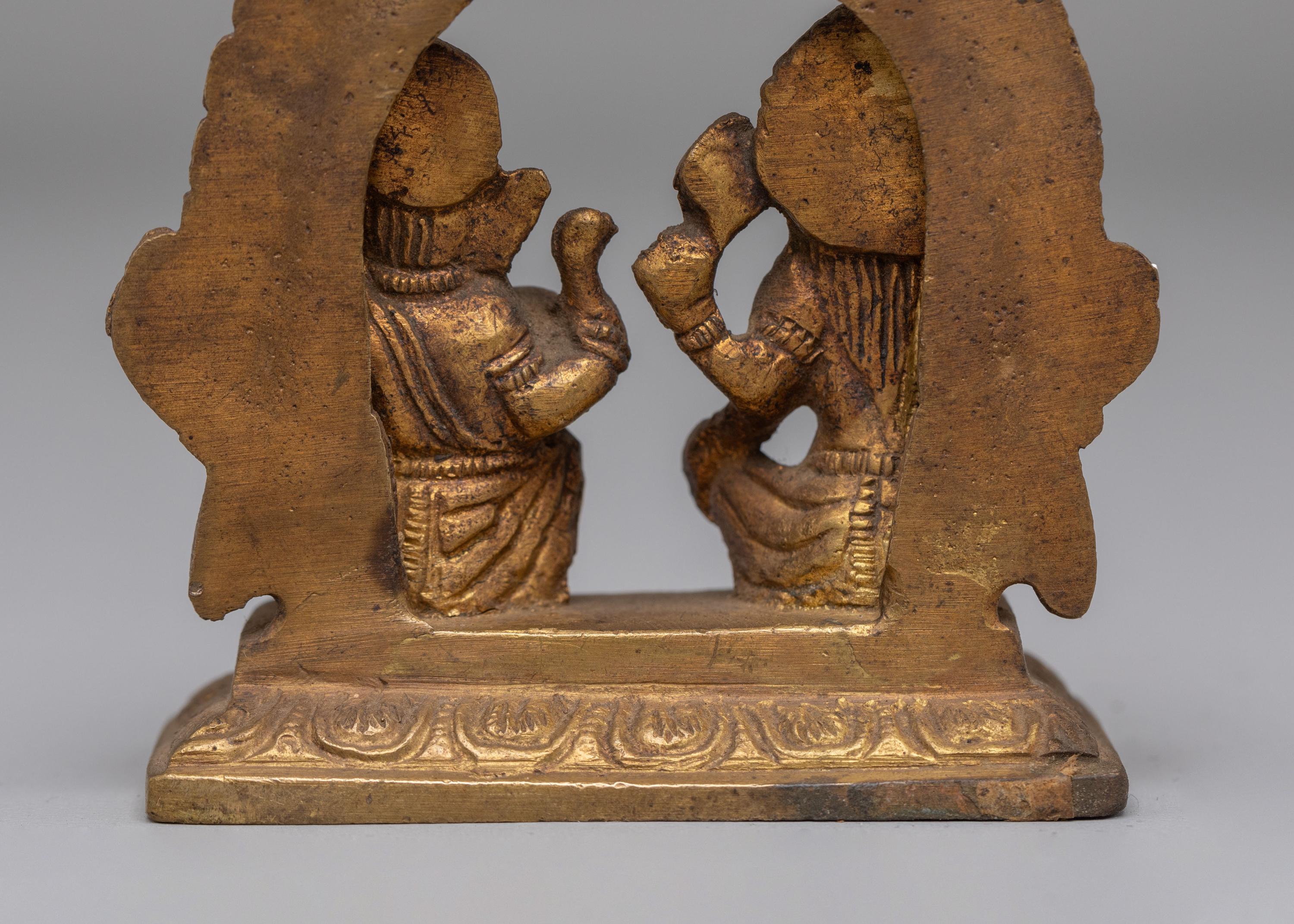 Laxmi and Lord Ganesha Statue Set | Brass Handcrafted Deity Sculpture