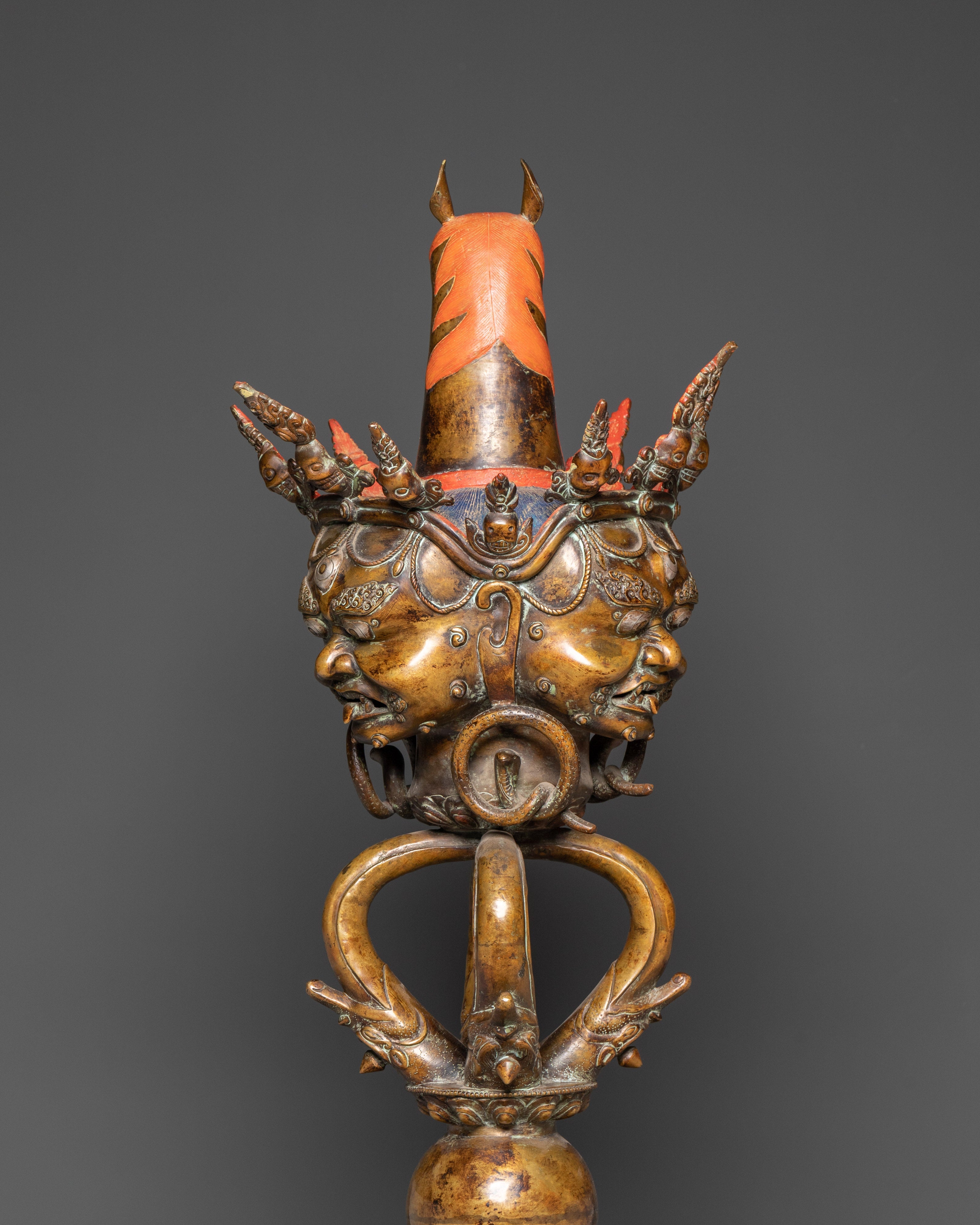 Copper Ceremonial Phurba | Sacred Spiritual Tool for Rituals