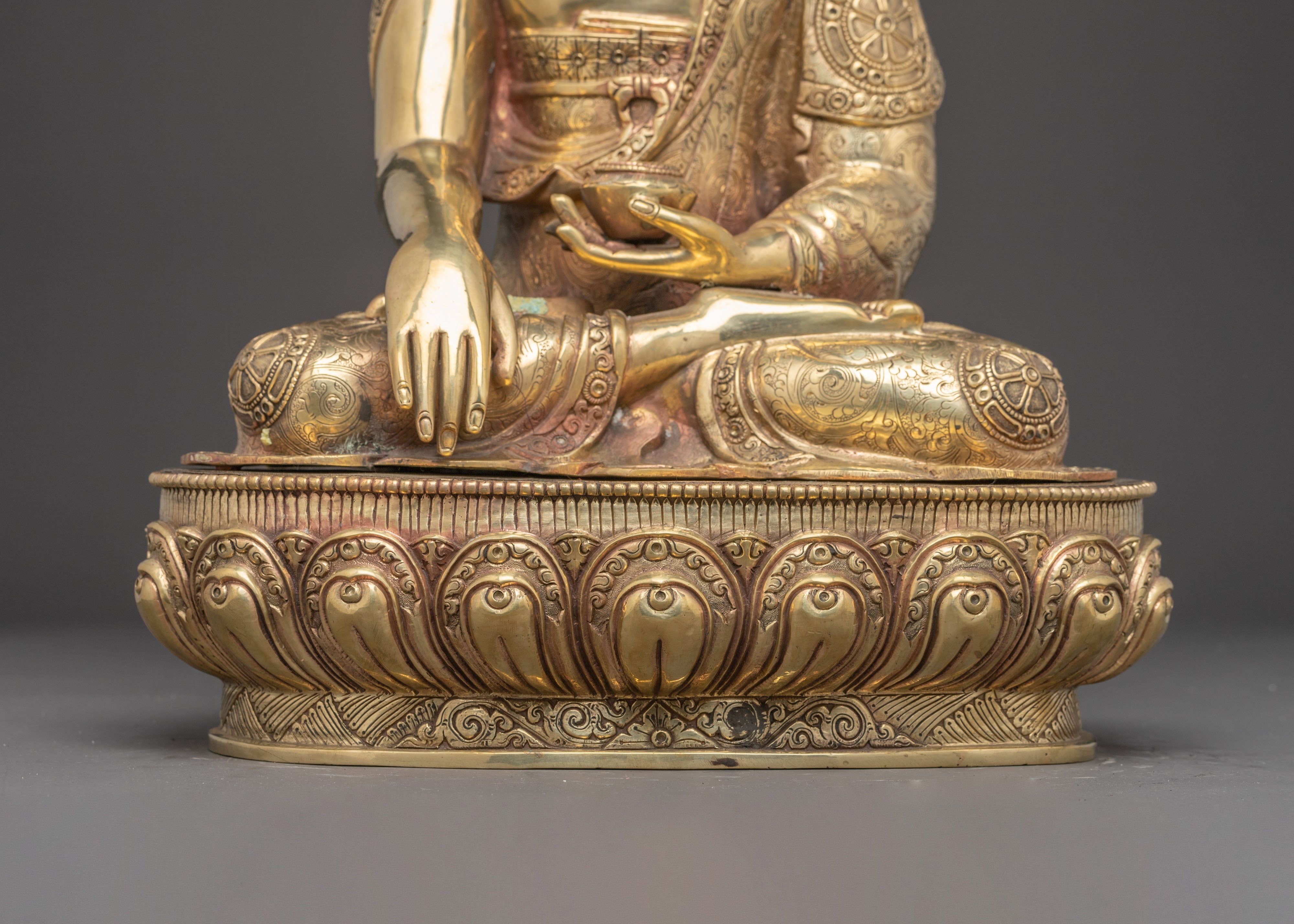 Tibetan Three Buddha Statue Set | Medicine Buddha, Shakyamuni Buddha & Amitabha Buddha