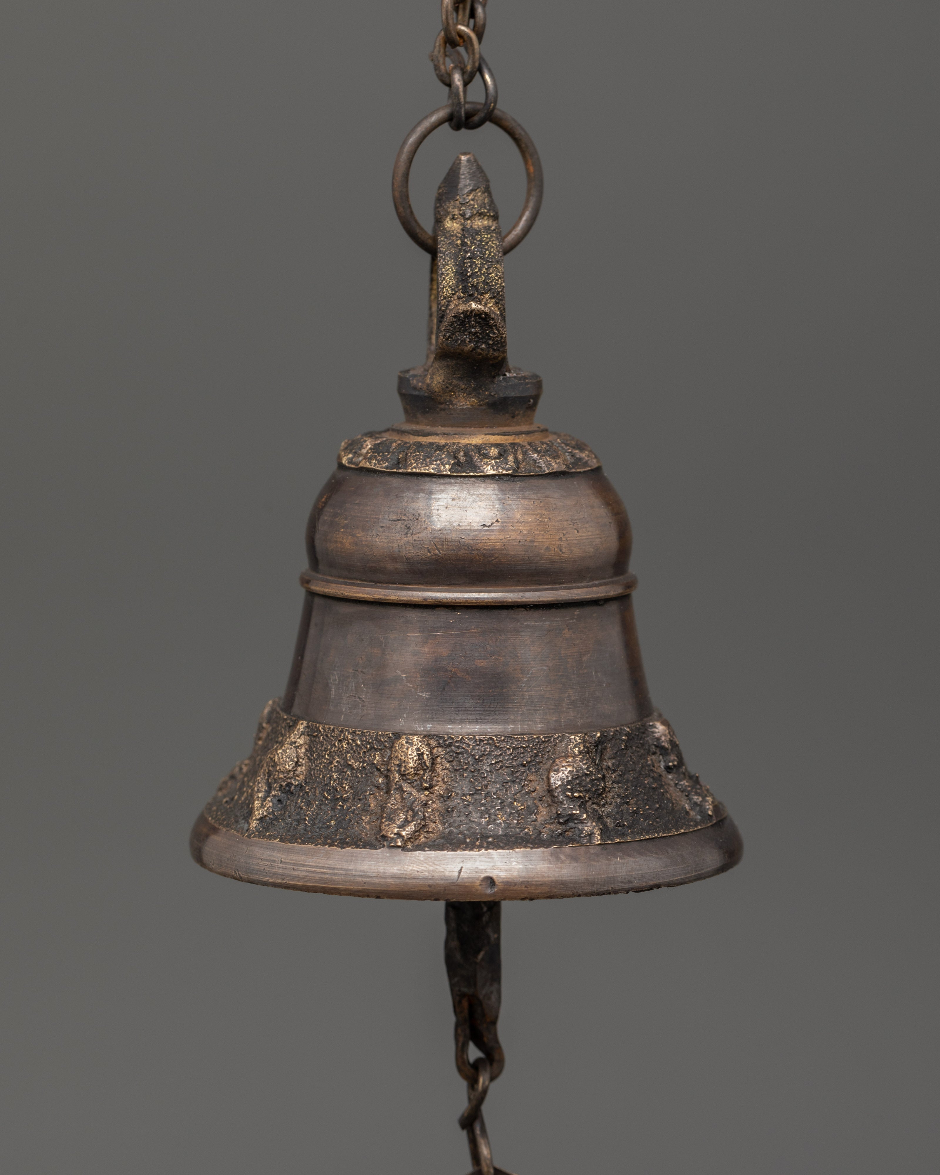Handmade Decorative Hanging Bell | Bronze Meditation Bell for Rituals