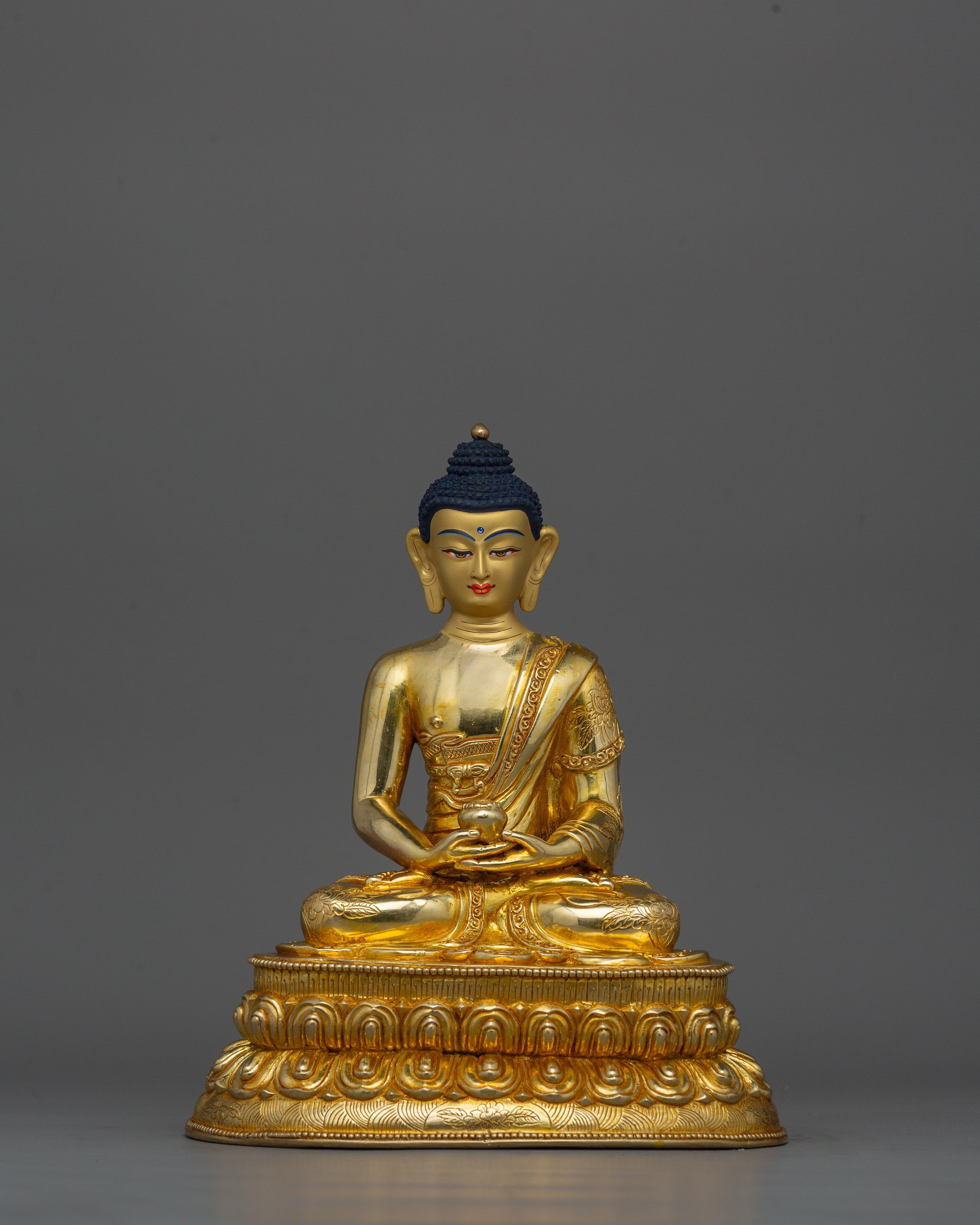 Handmade Tibetan Amitabha Buddha Figurine | Buddha of Pure Land Buddhism
