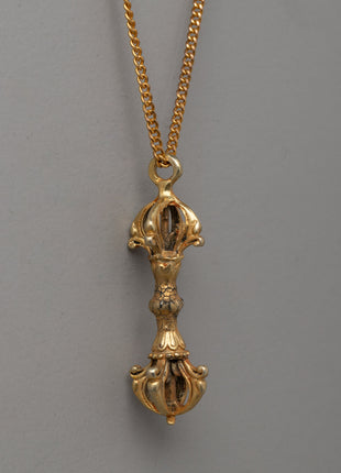 Traditional Tibetan Buddhist Vajra Locket | Spiritual Talisman for Wisdom and Protection