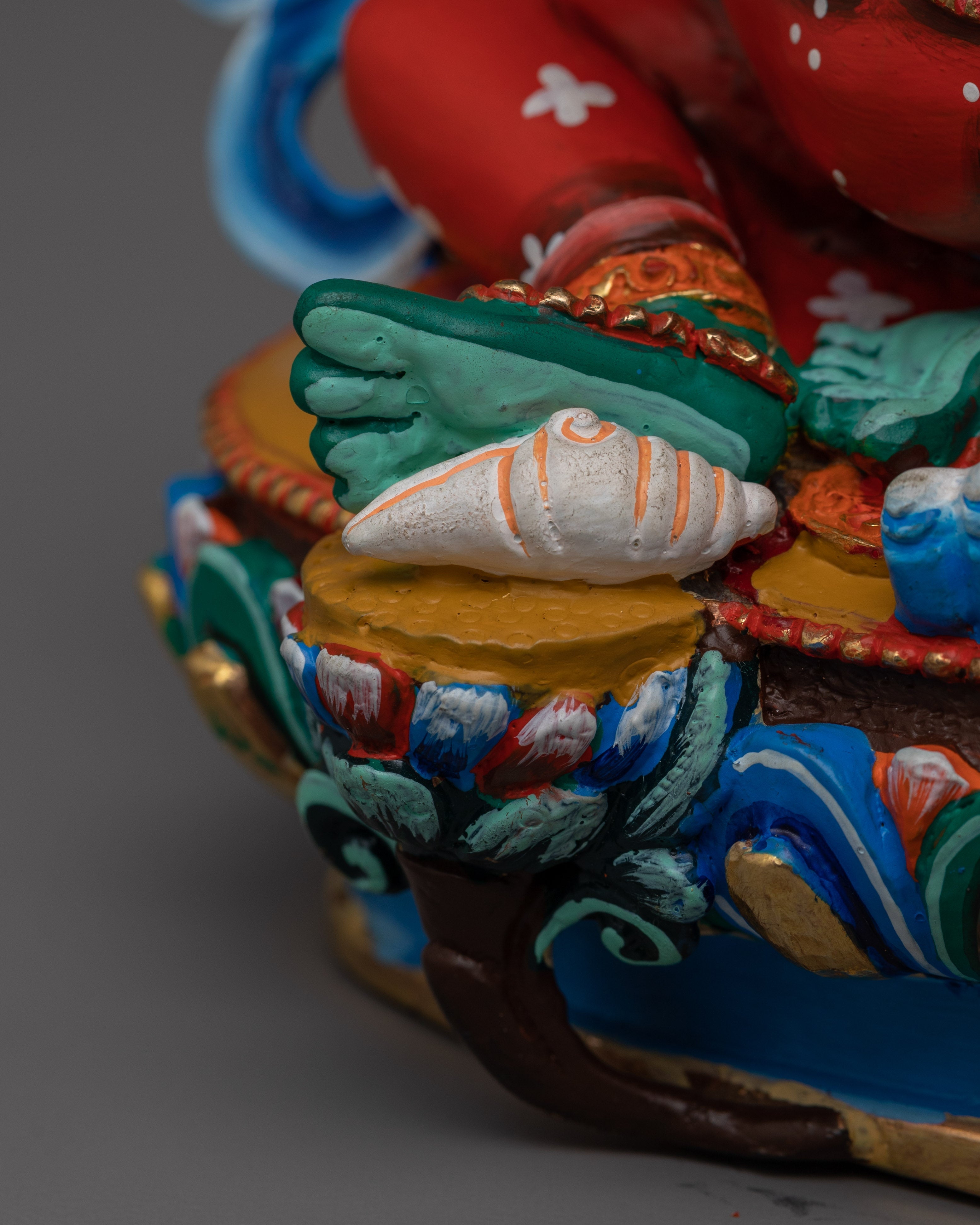 Dzambhala with beautiful consort Statue | Also Known as Wealth Deity