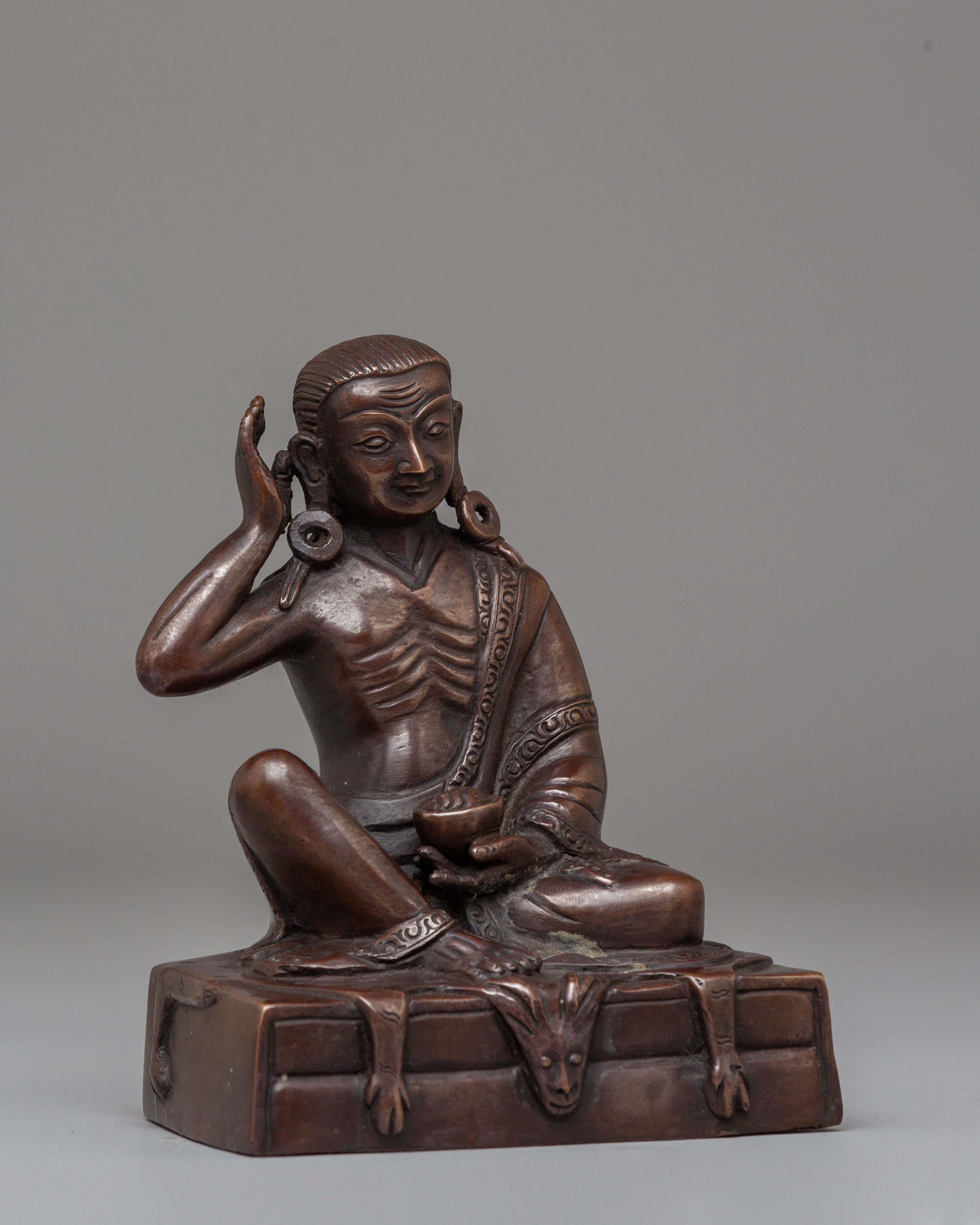 Handmade Jetsun Milarepa Tibetan Yogi Statue | Spiritual Inspiration and Devotion