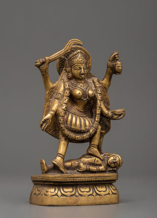 Mahakali Goddess Brass Statue | Protective Divine Energy Figurine