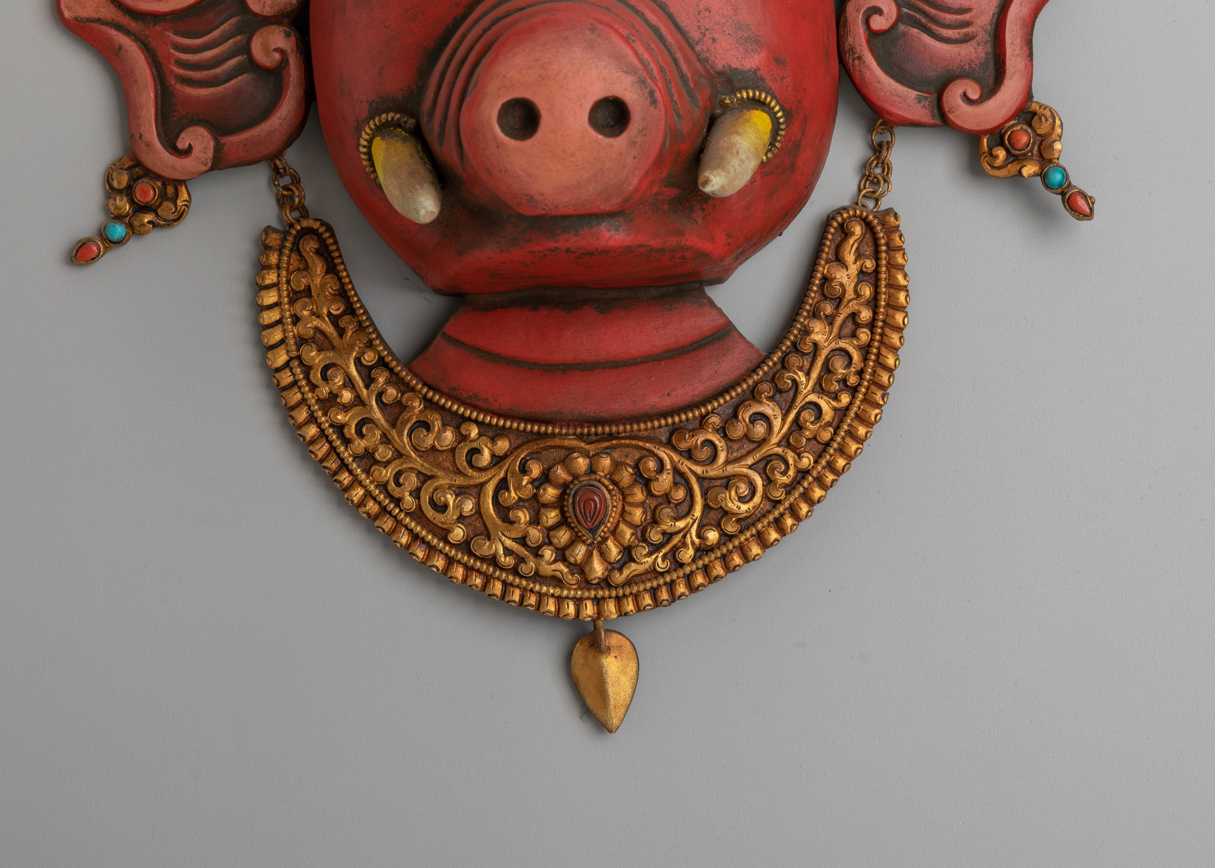 Tibetan Handcrafted Wall Hanging | Copper Body with Gold Plating