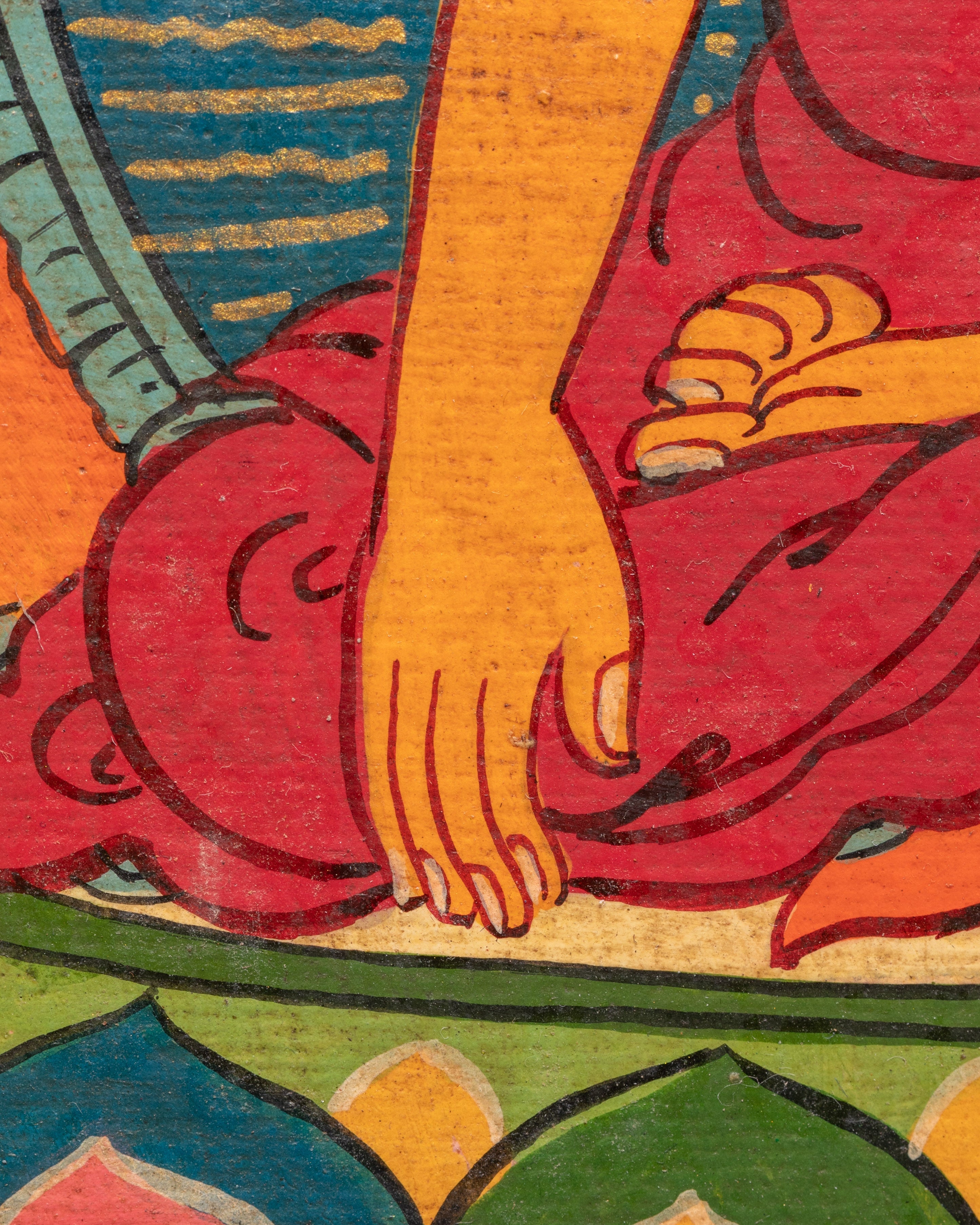 Tibetan Buddha Wooden Wall Hanging | Buddhist Art for Peace