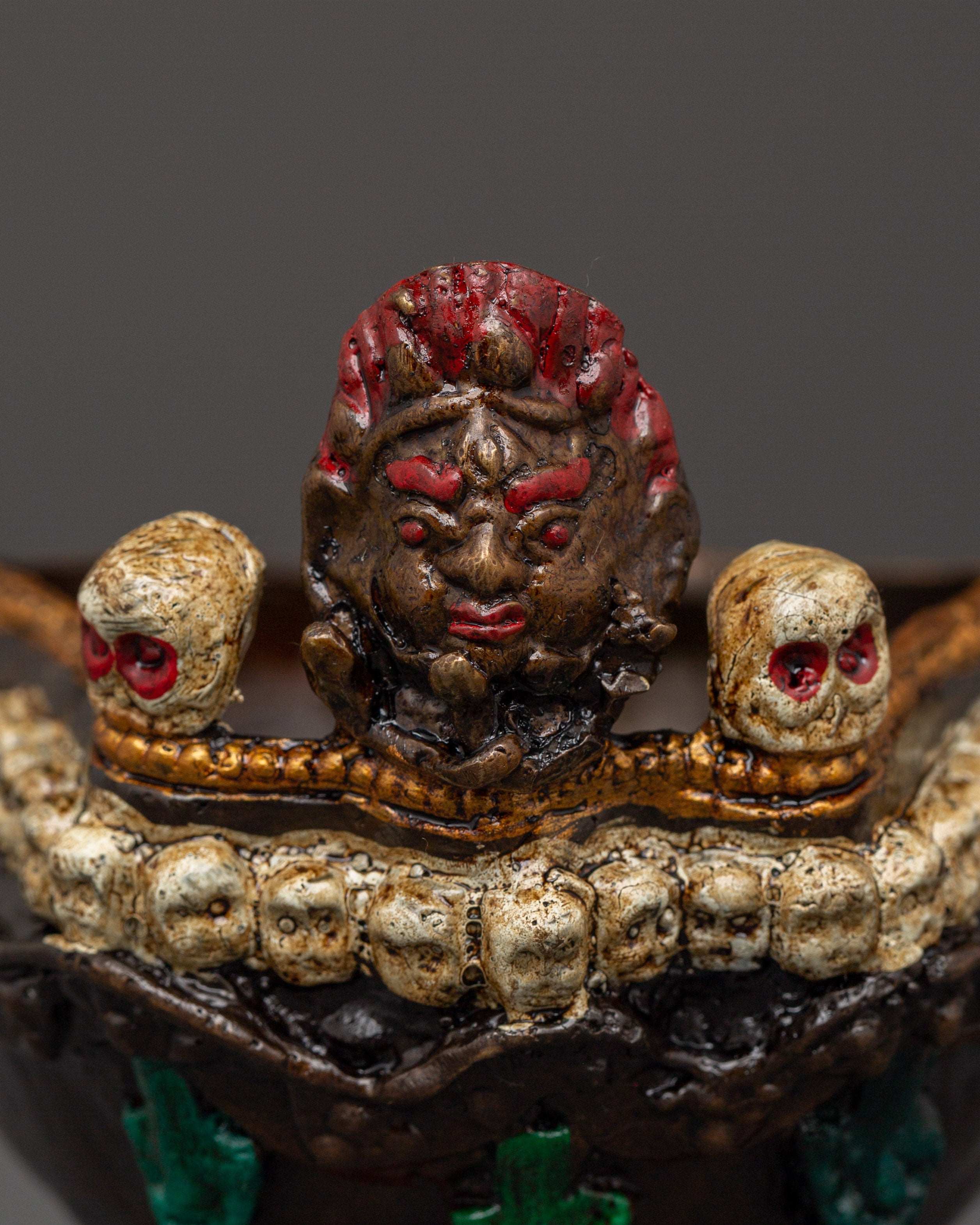 Tantric Kapala Bowl | Copper Ritual Skull Cup