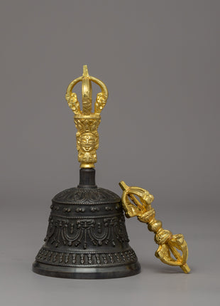 Bell and Vajra for Altar | Sacred Tibetan Ritual Tools