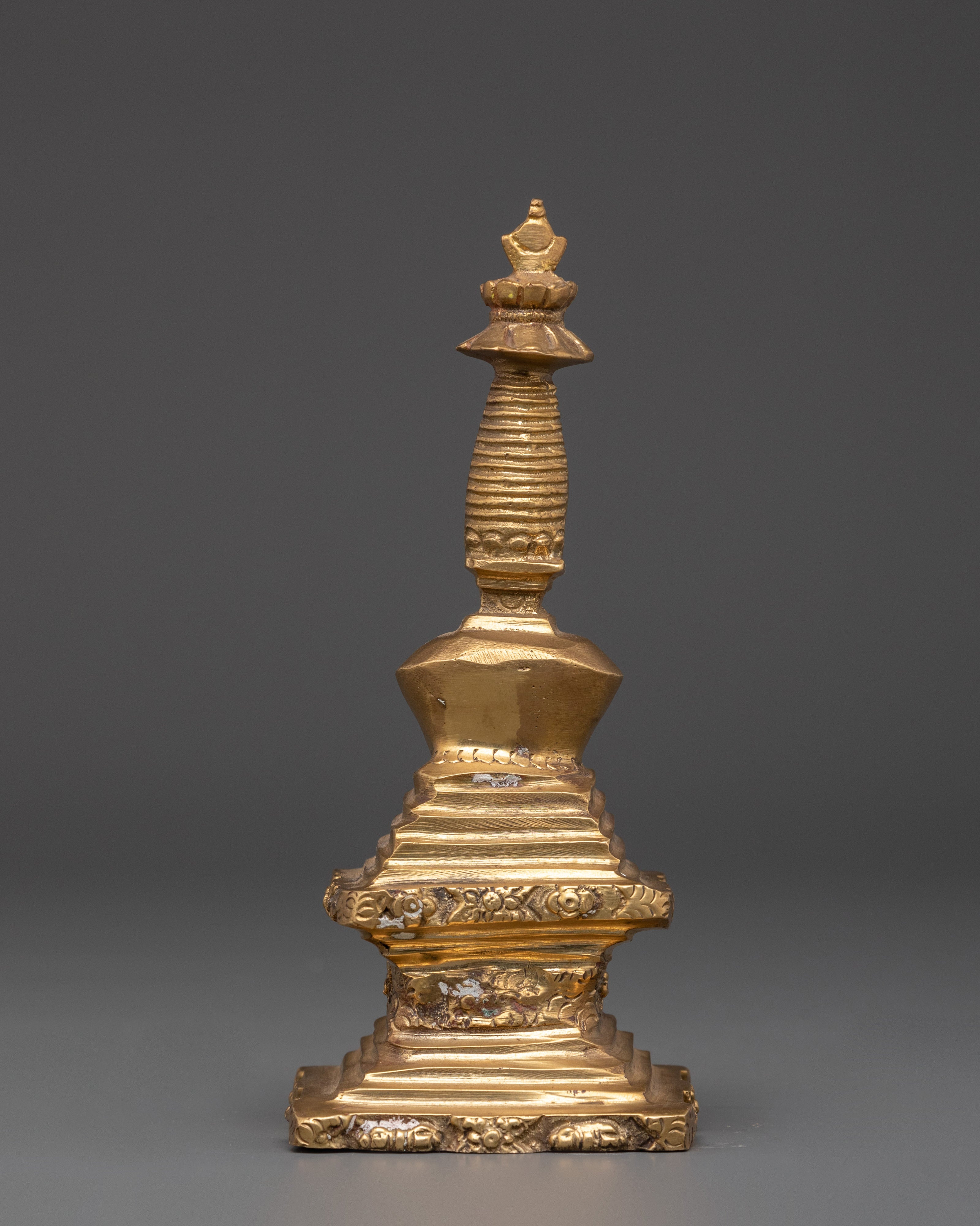 Handmade Buddhist Spiritual Stupa | Sacred Symbol of Enlightenment for Meditation