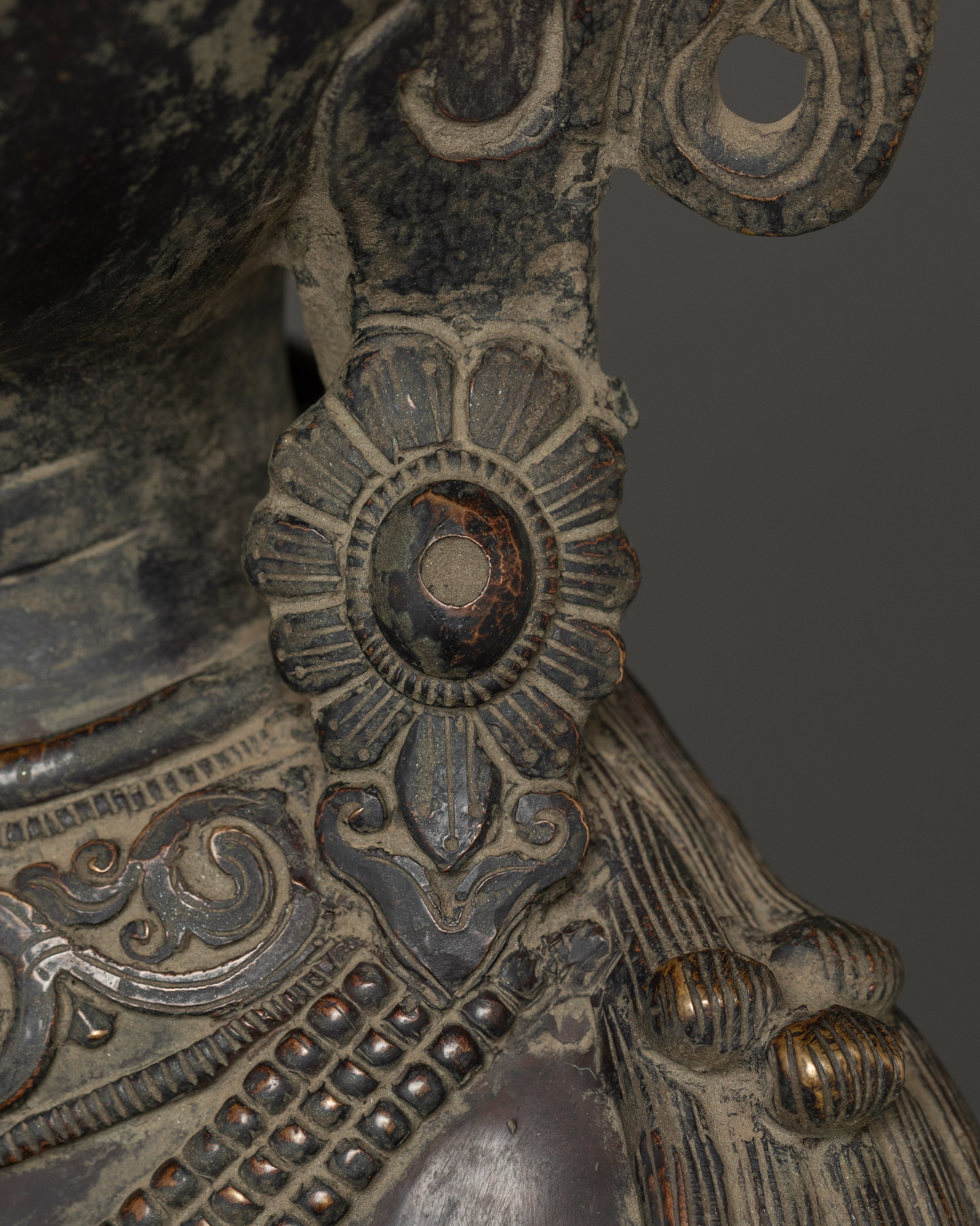 Copper Standing Vajrapani Statue | Powerful Buddhist Protector Deity