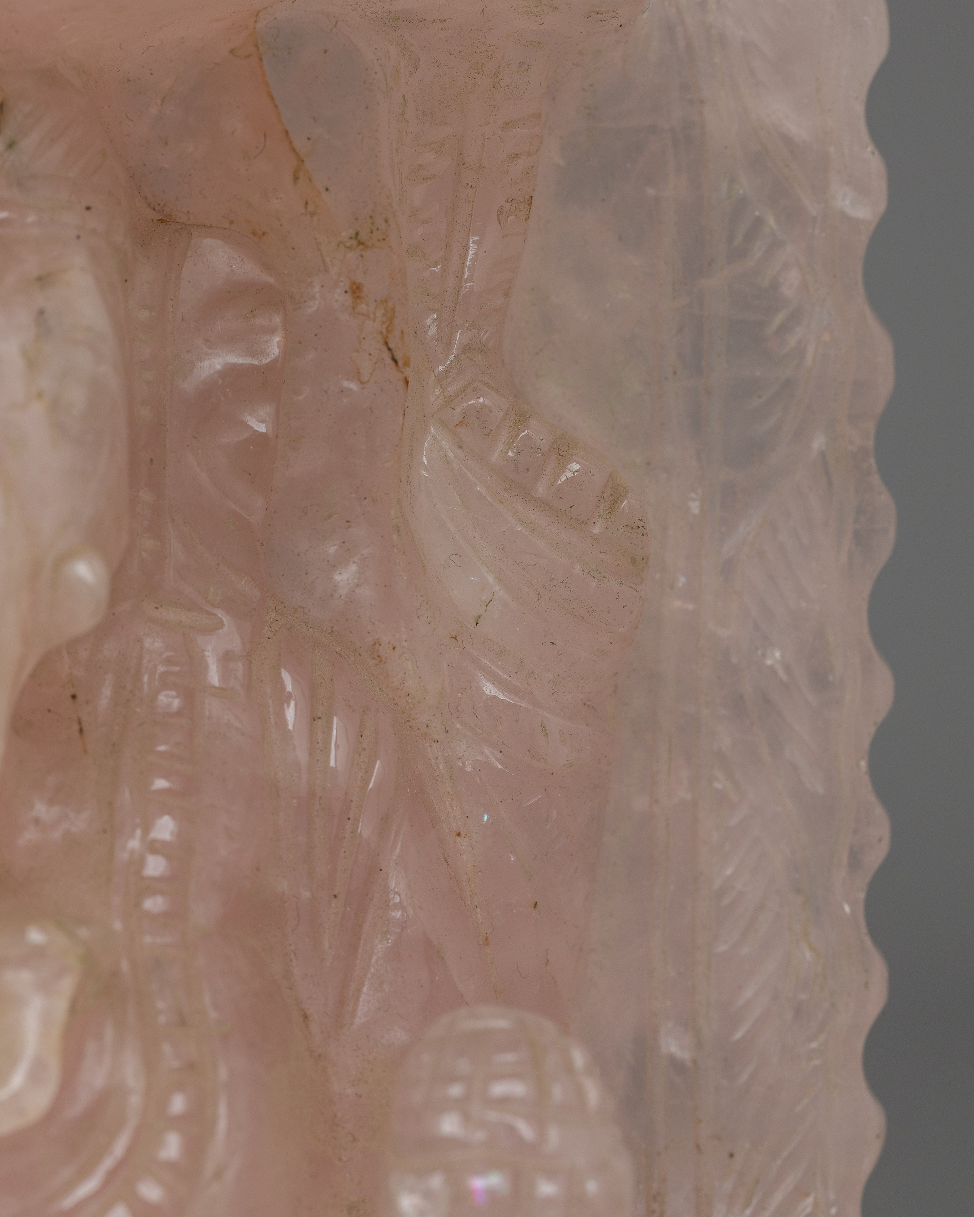 Ganesh Statue in Rose Quartz | Remover of Obstacles, Love & Prosperity Symbol