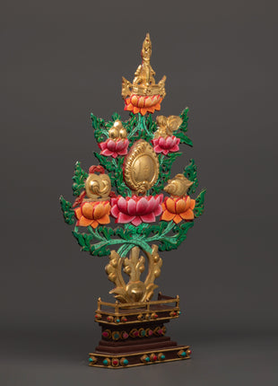 Tibetan Melong Home Decor | Copper Home Altar Art
