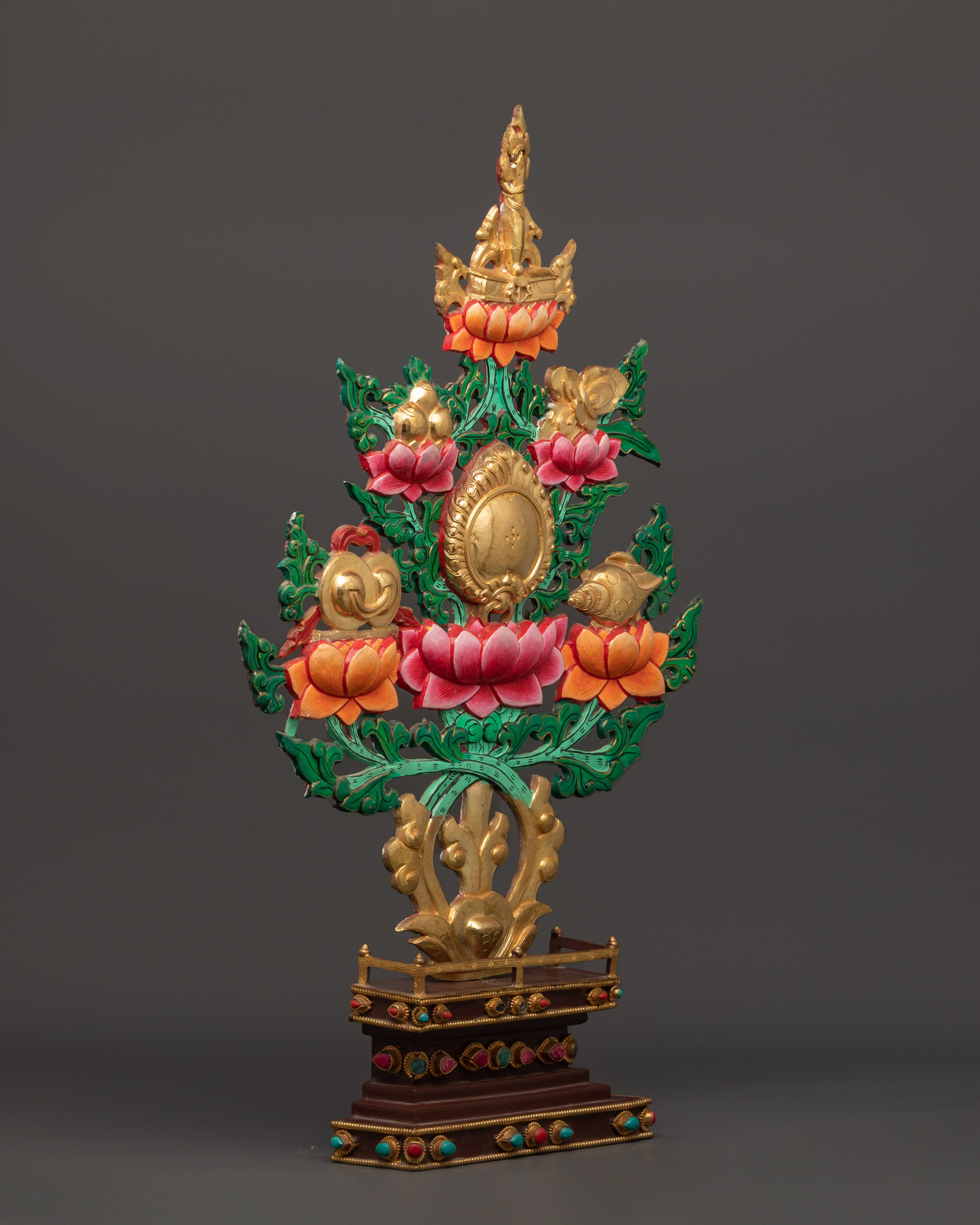 Tibetan Melong Home Decor | Copper Home Altar Art