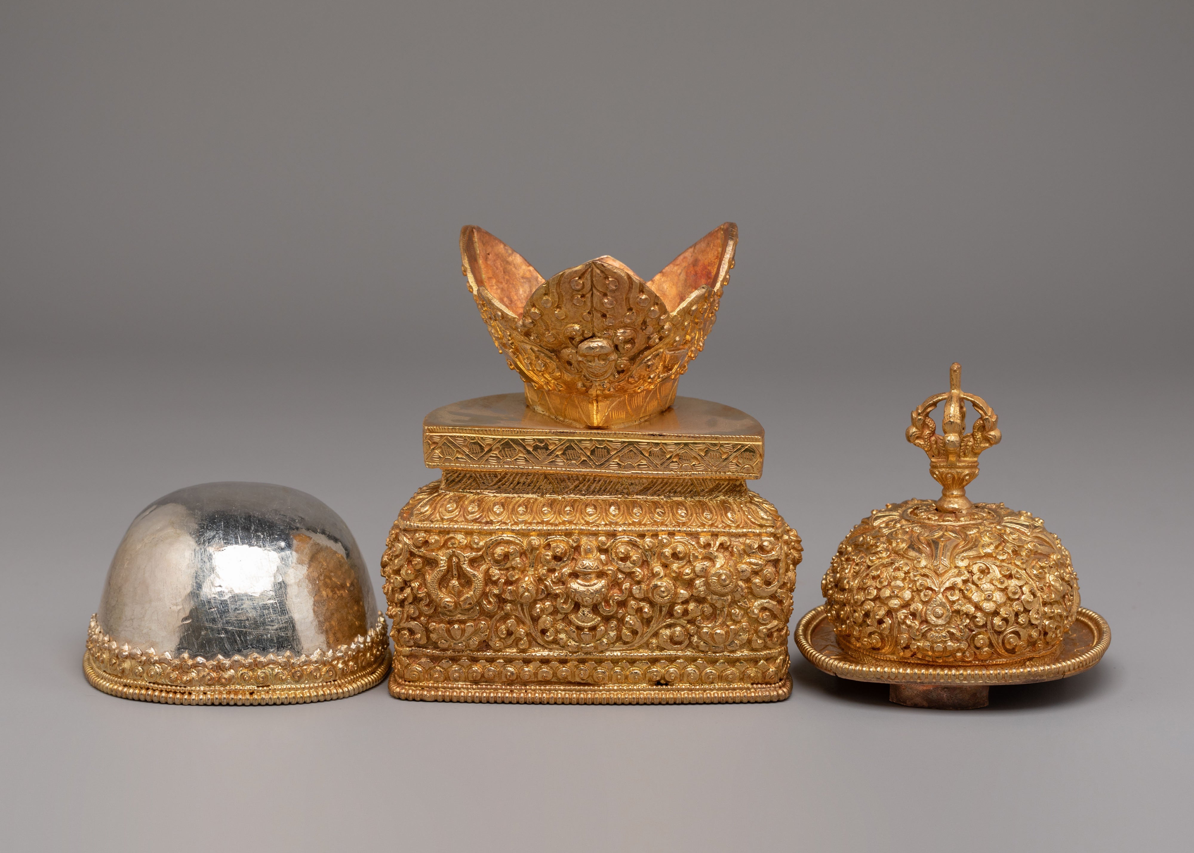 Spiritual Kapala Meditation Set | Tibetan Buddhist Ritual Offering Vessel