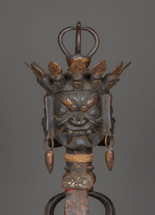 Sacred Iron Phurba Dagger | Vajra Ritual Tool