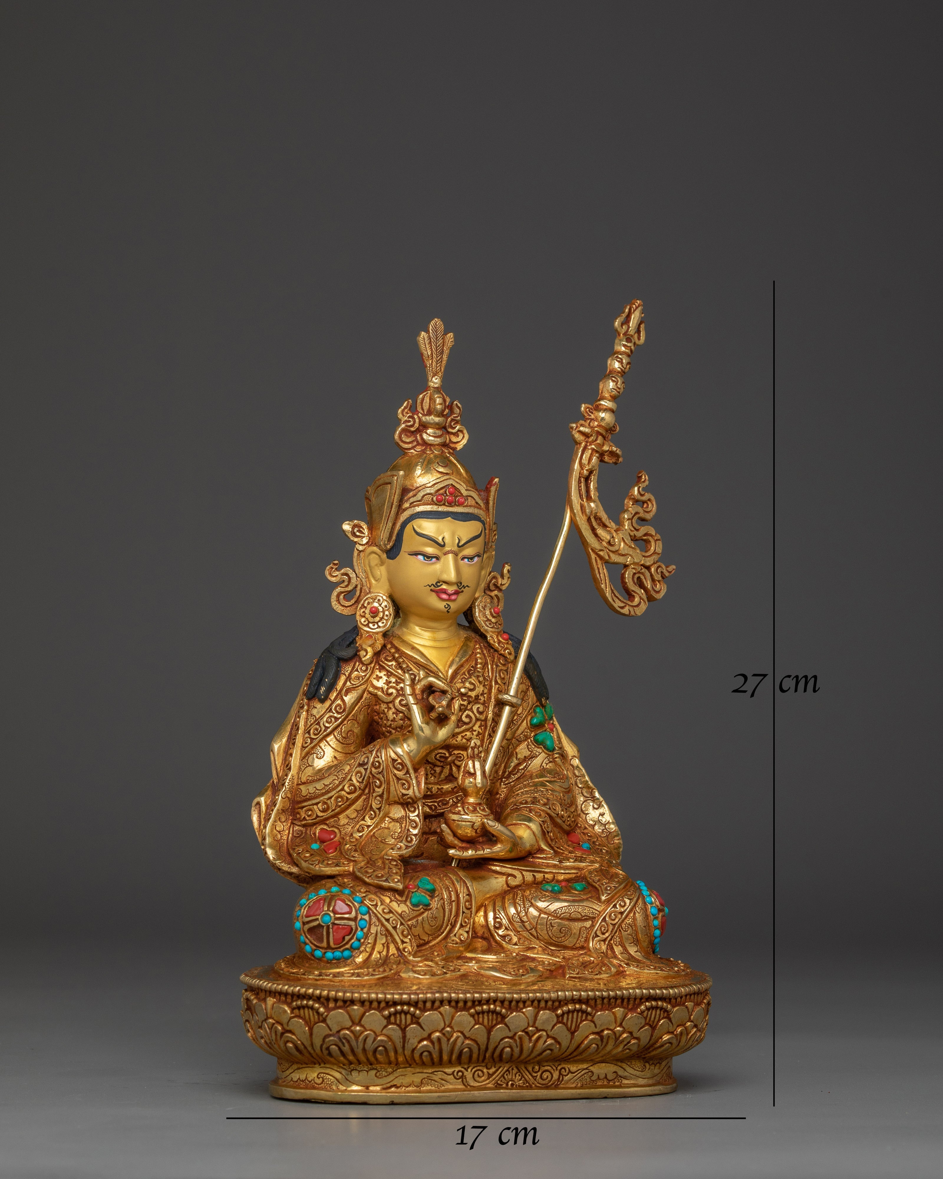 Guru Tsokye Dorje Golden Statue