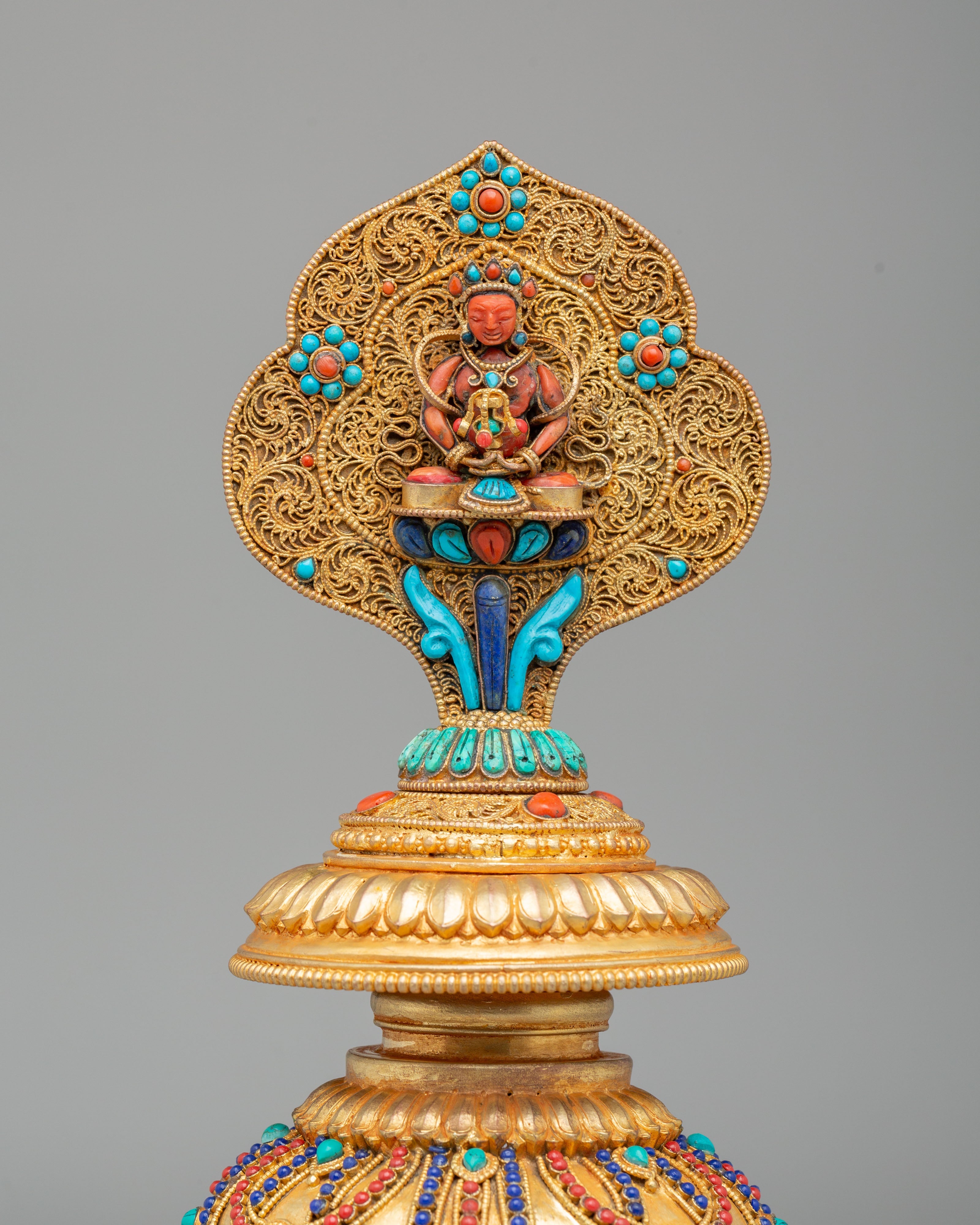 Sacred Amitayus Bhumba | Tibetan Ritual Water Pot