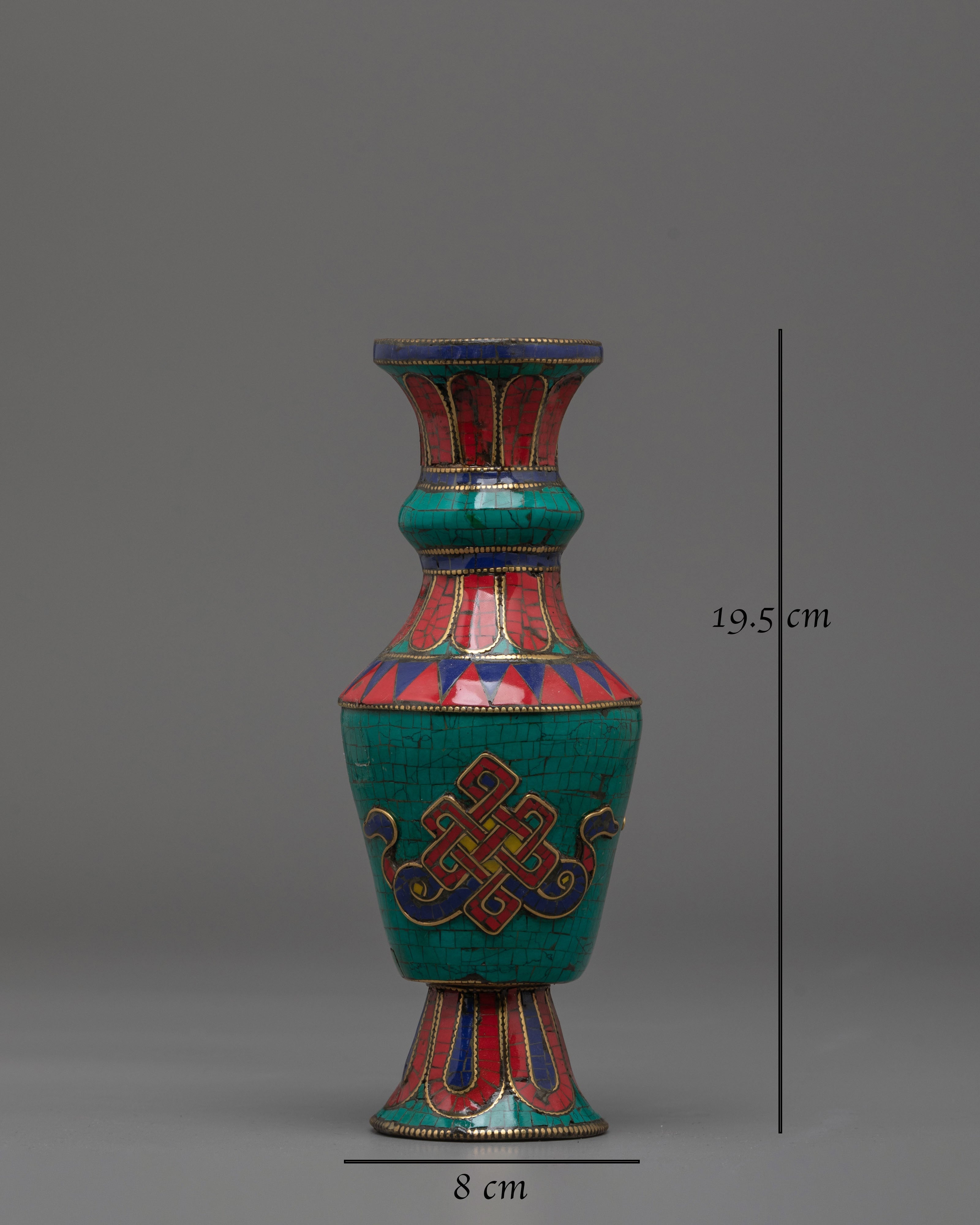 Sacred Buddhist Flower Vase Set | Symbol of Purity and Devotion