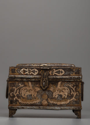 Silver-Plated Tibetan Treasure Box