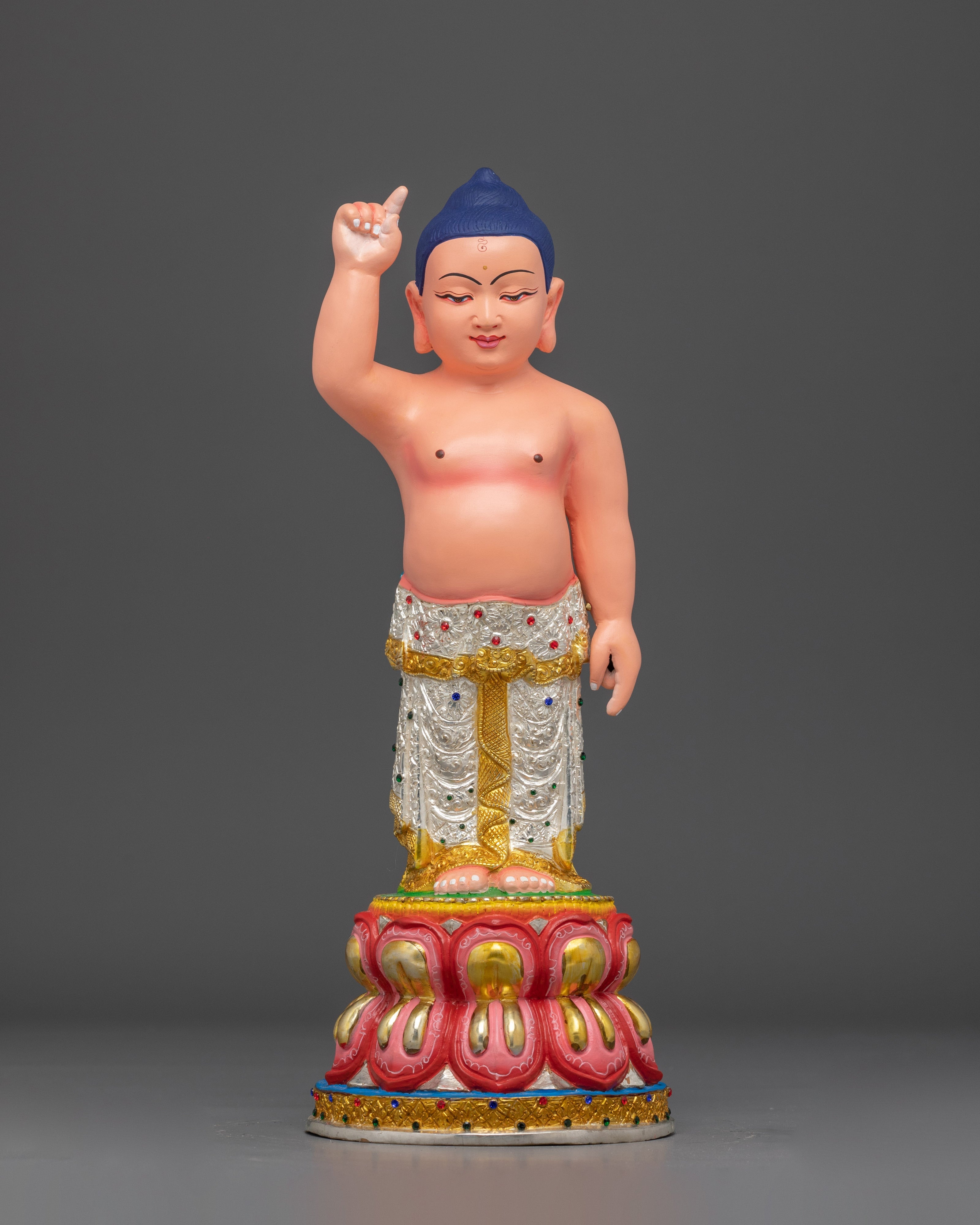 Tranquil Statue of Little Buddha