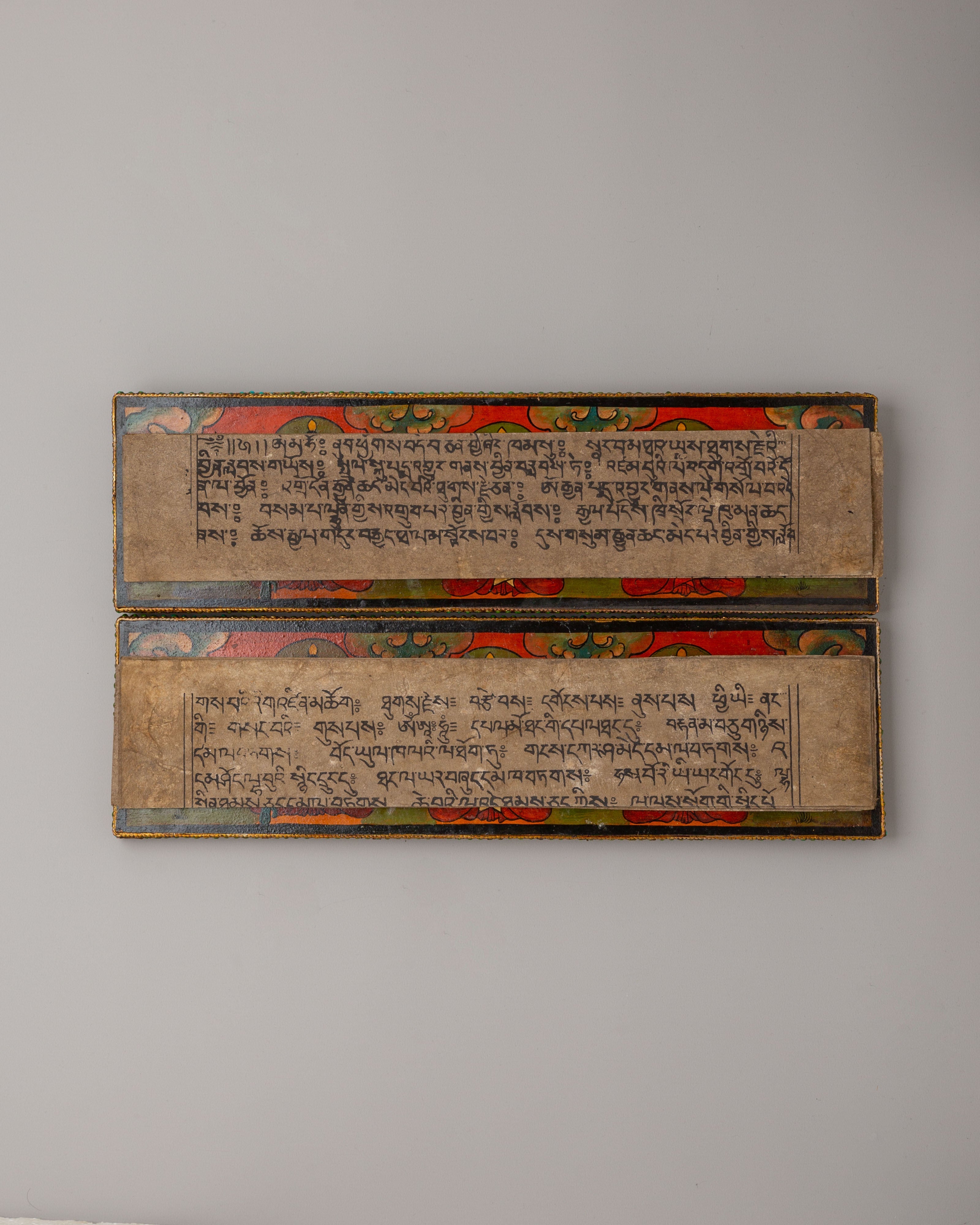 Five Dhyani Buddha Book | Tibetan Buddhist Manuscript