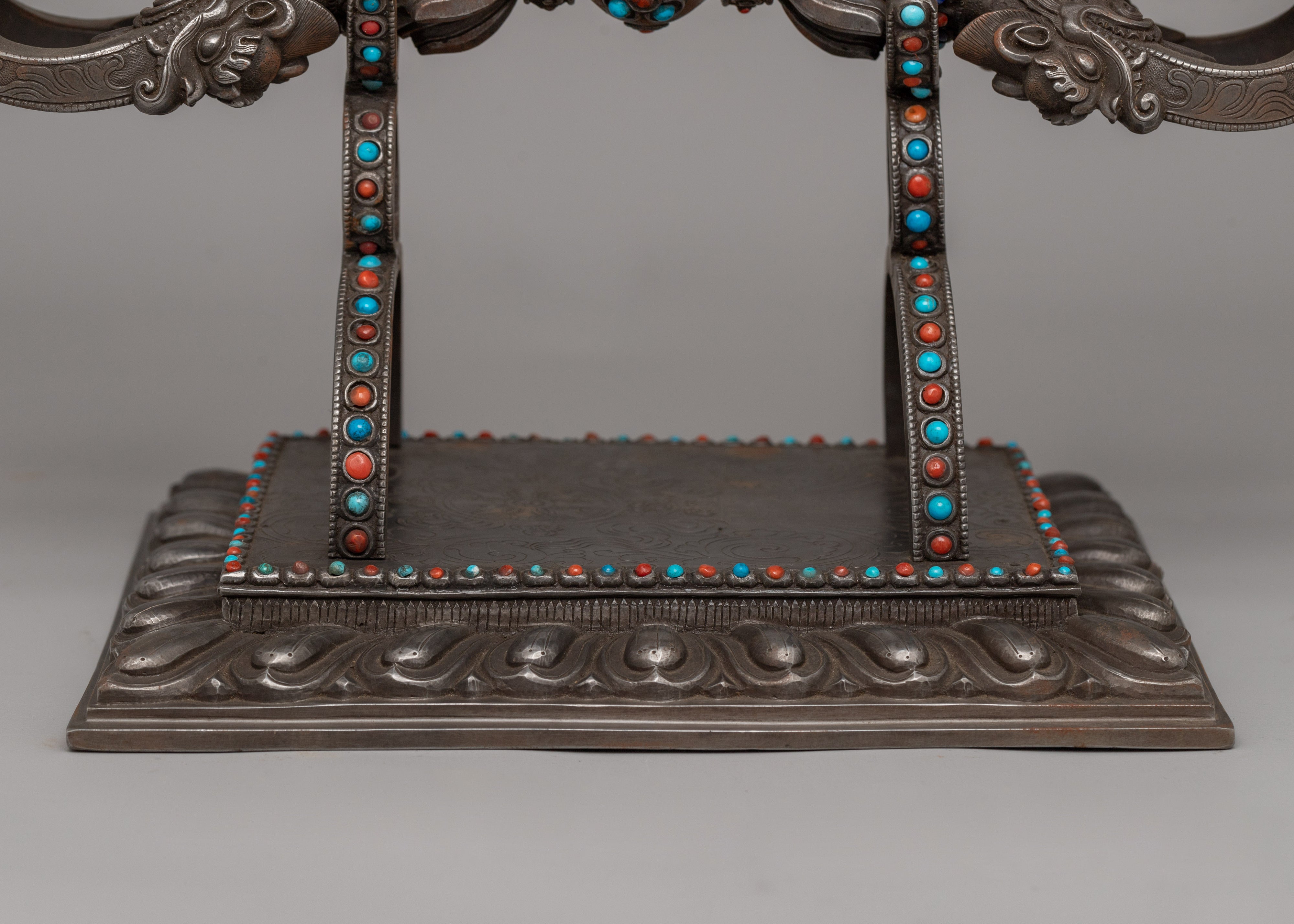 Sacred Vajra on Stand |  Buddhist Spiritual Artifact