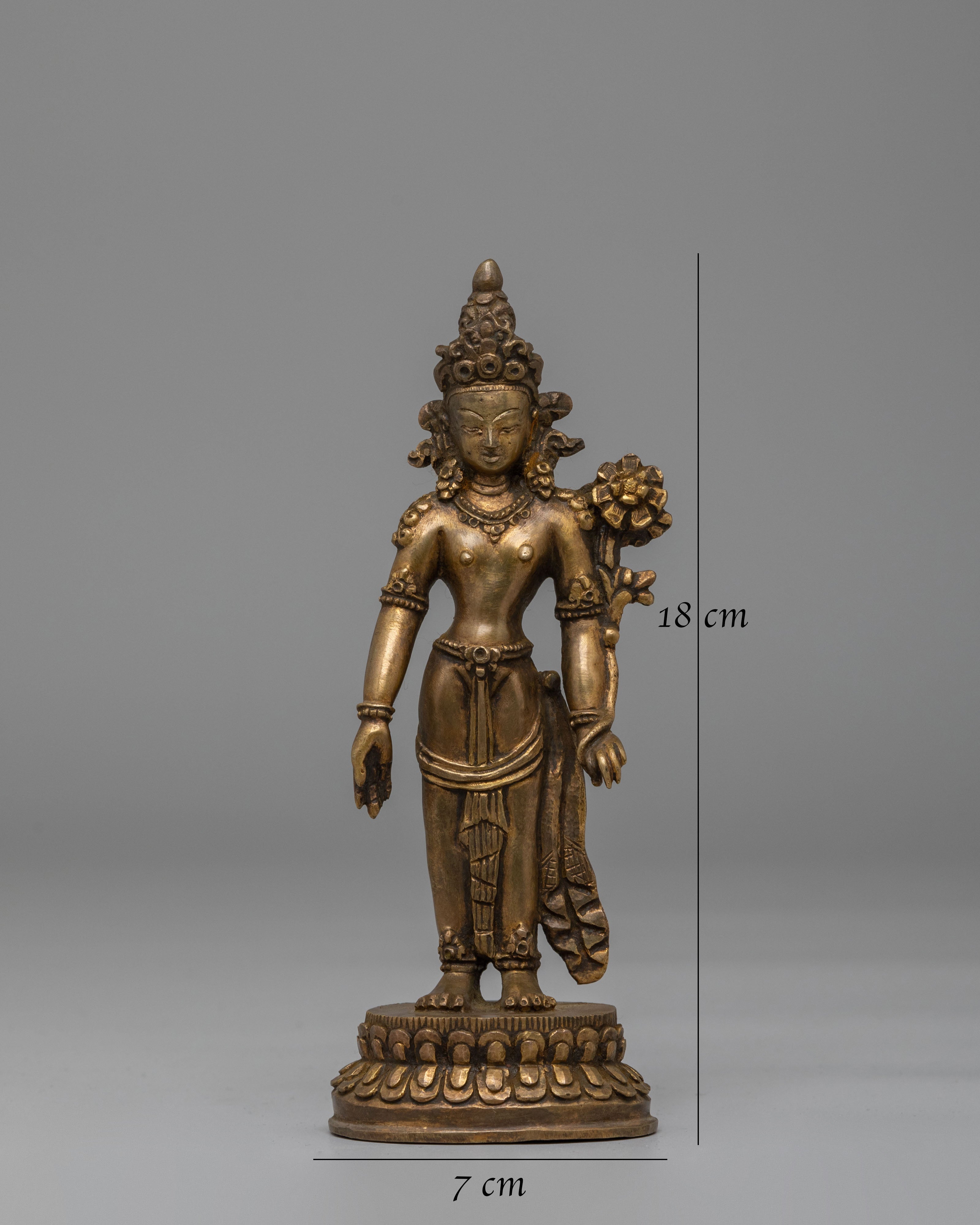 Handcrafted Standing Tara Statue | Symbol of Protection