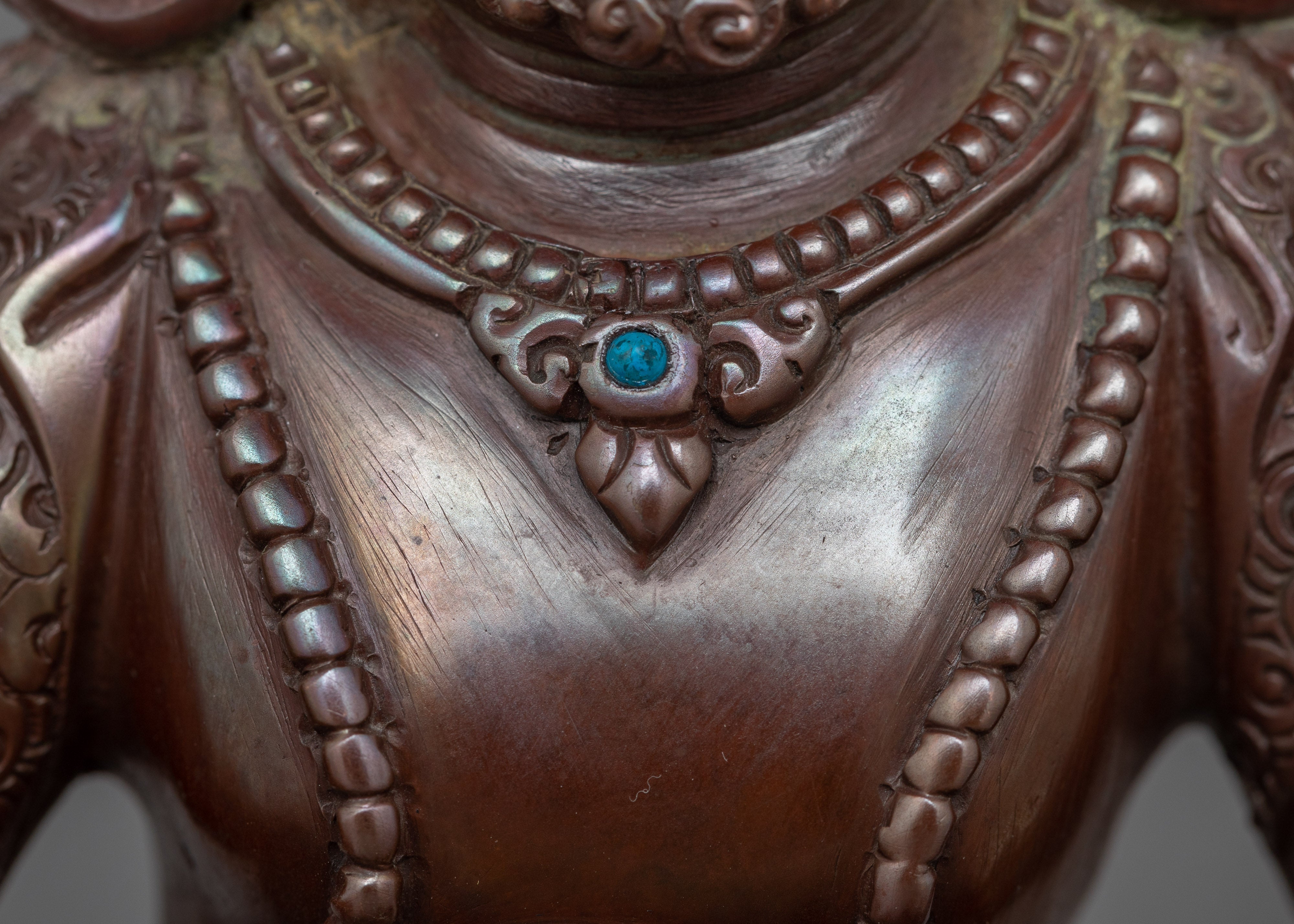 Dzambhala with Oxidized Body Statue | Bring Wealth and Prosperity