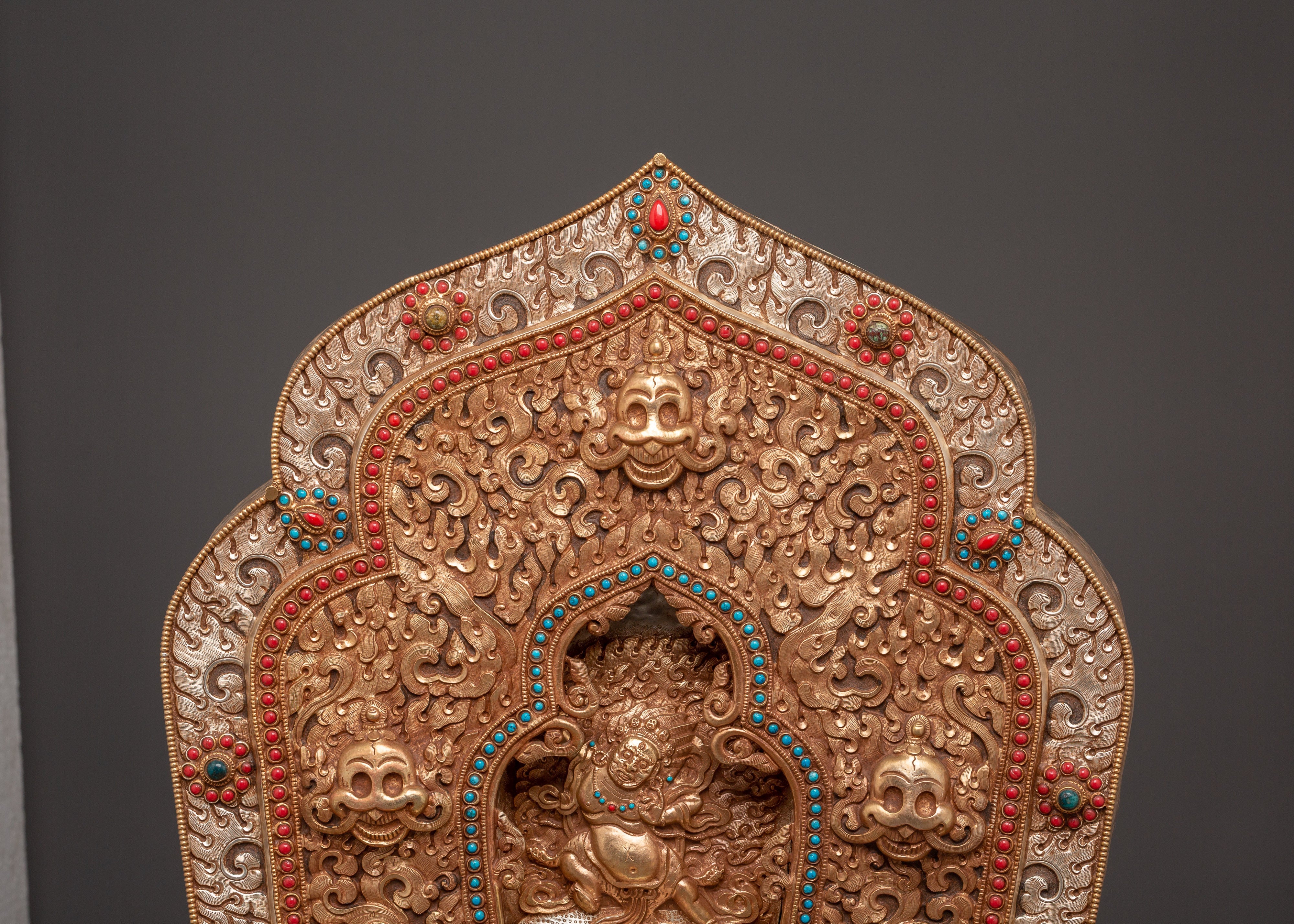 Himalayan Ghau Box | Tibetan Copper Amulet Box