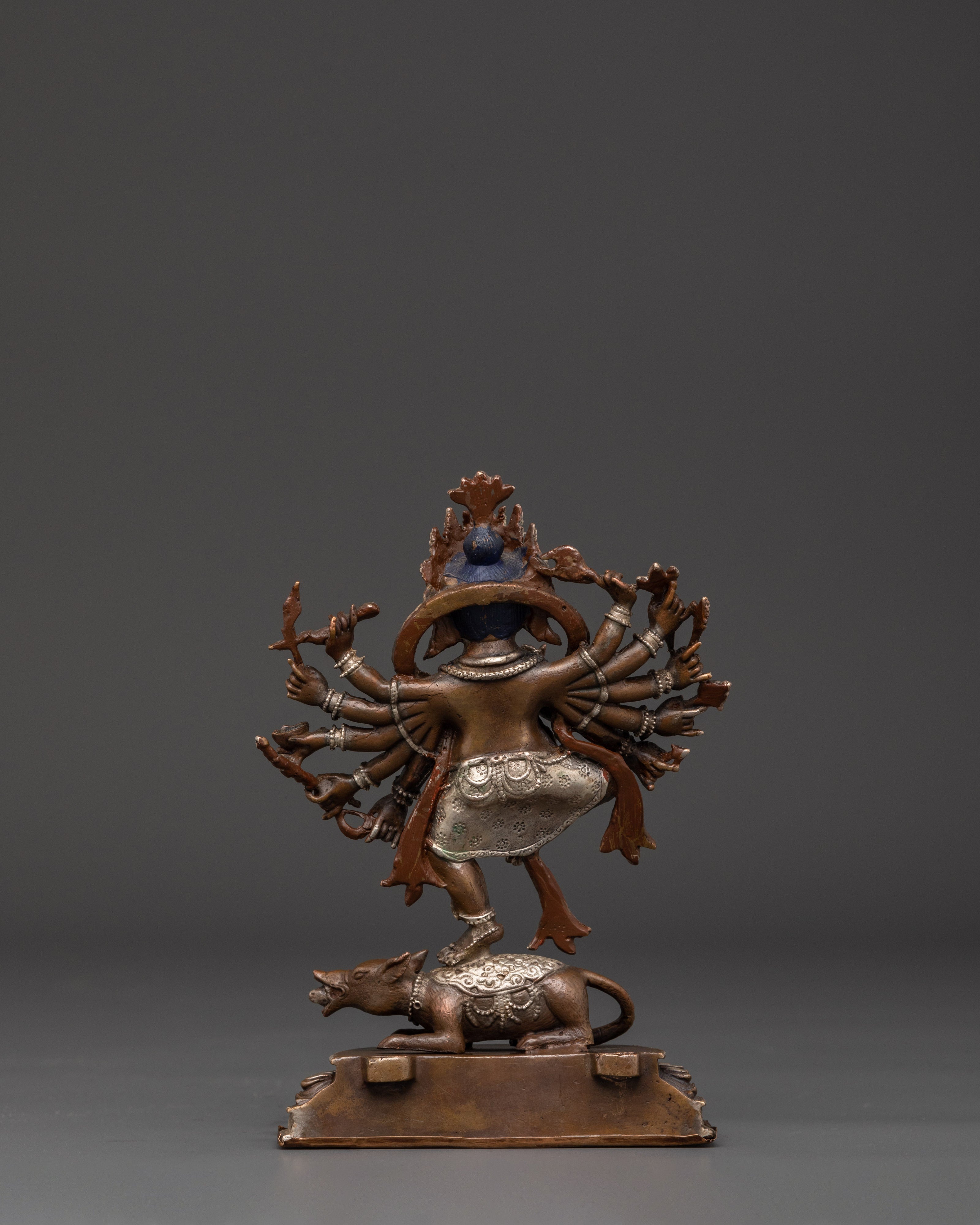 Hindu Elephant God Ganesha Idol | Oxidized Copper Silver Plated Statue
