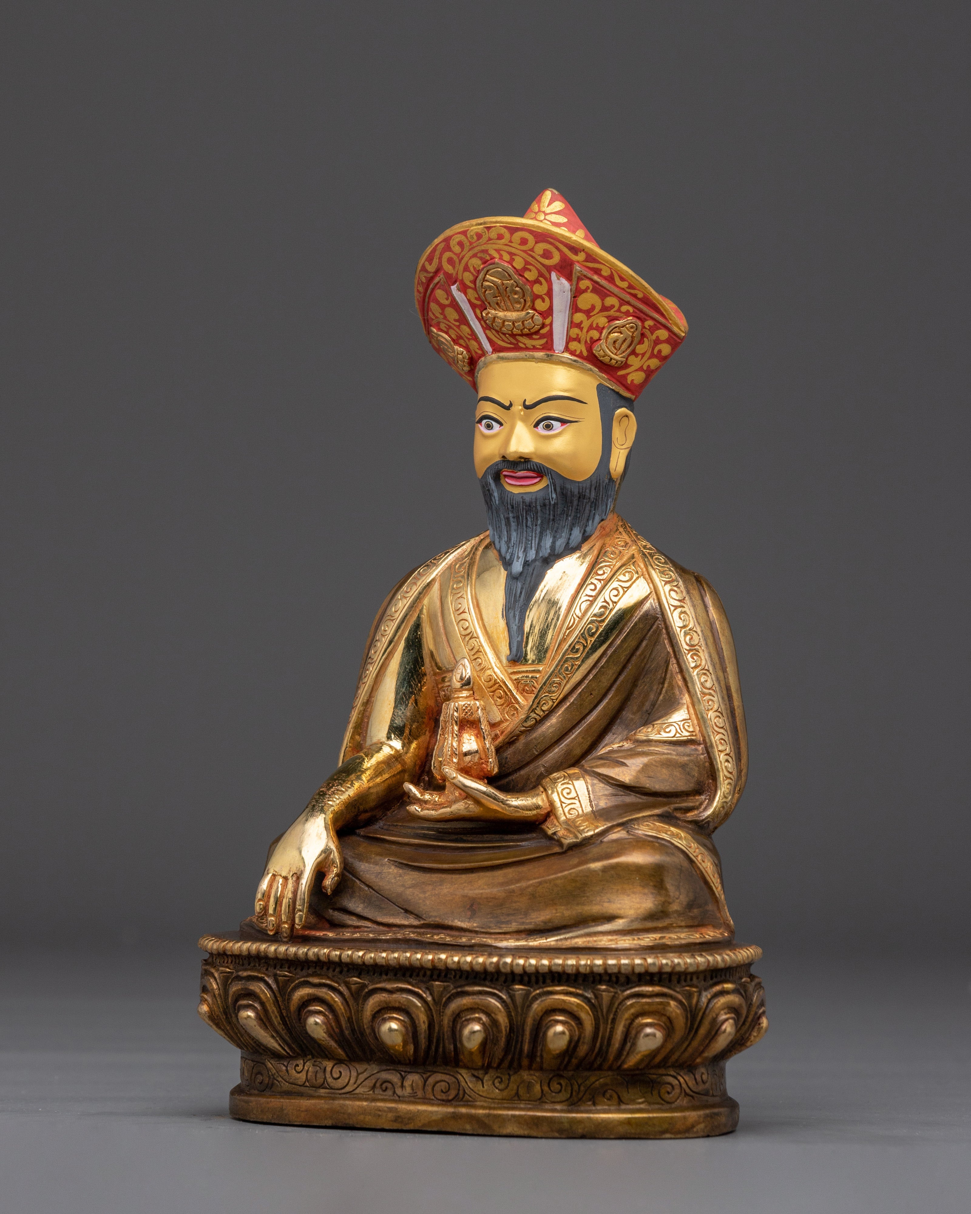 Vajrayana Master Guru Shapdum Sculpture | Tibetan Guru