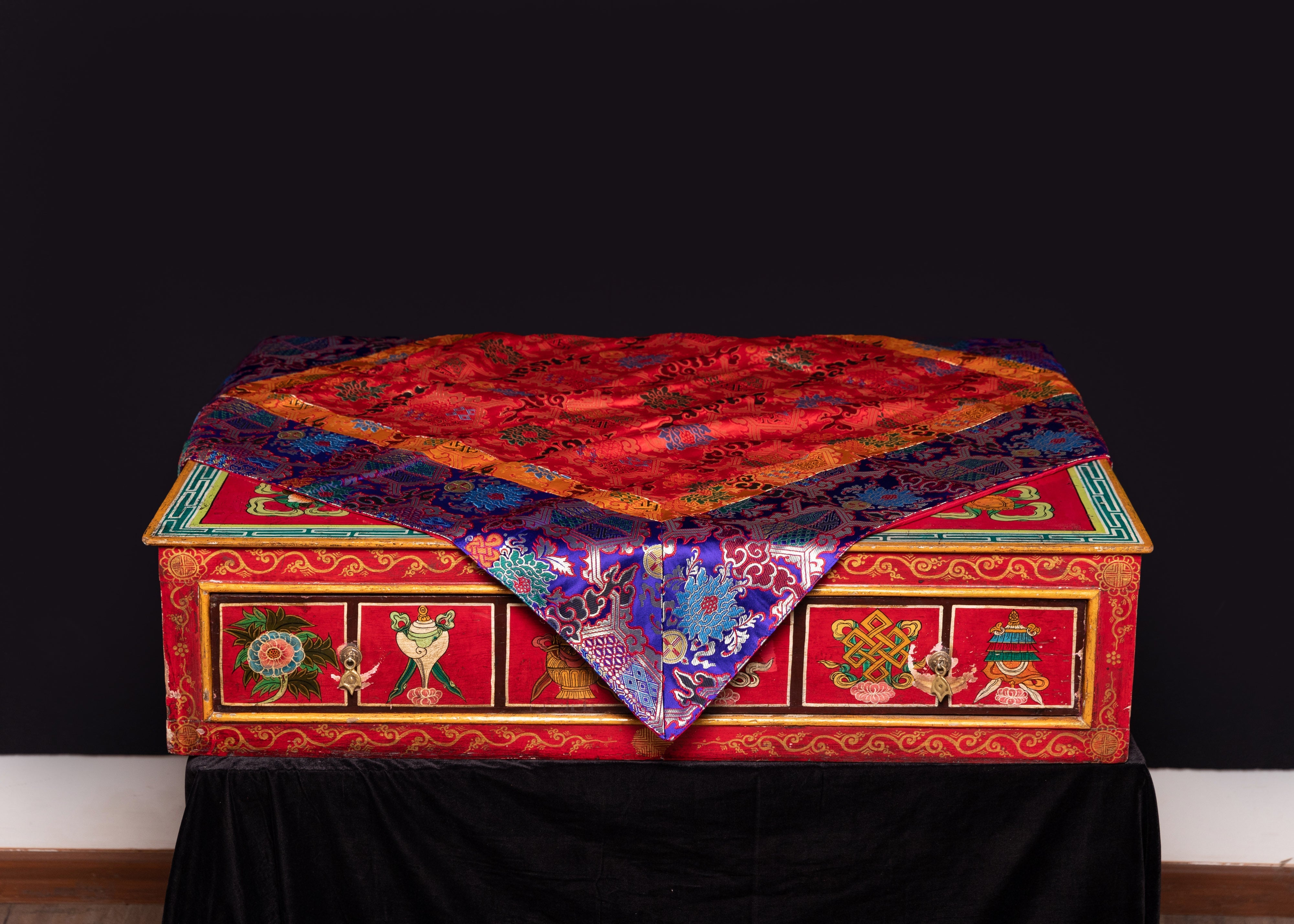 Tibetan Table Cloth | Spiritual Altar & Home Decor