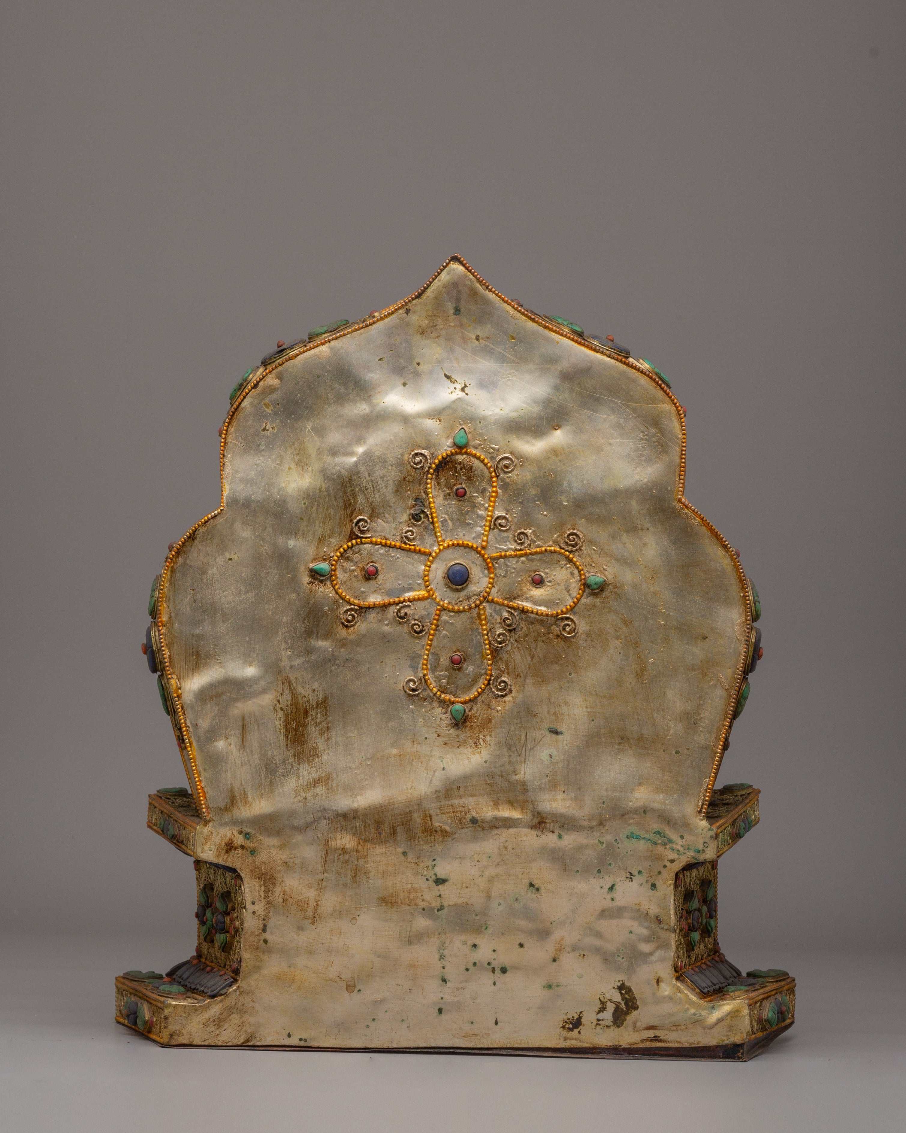 Crown Shakyamuni Buddha With Altar Box | Handcrafted Spiritual Artwork for Meditation and Home Decor