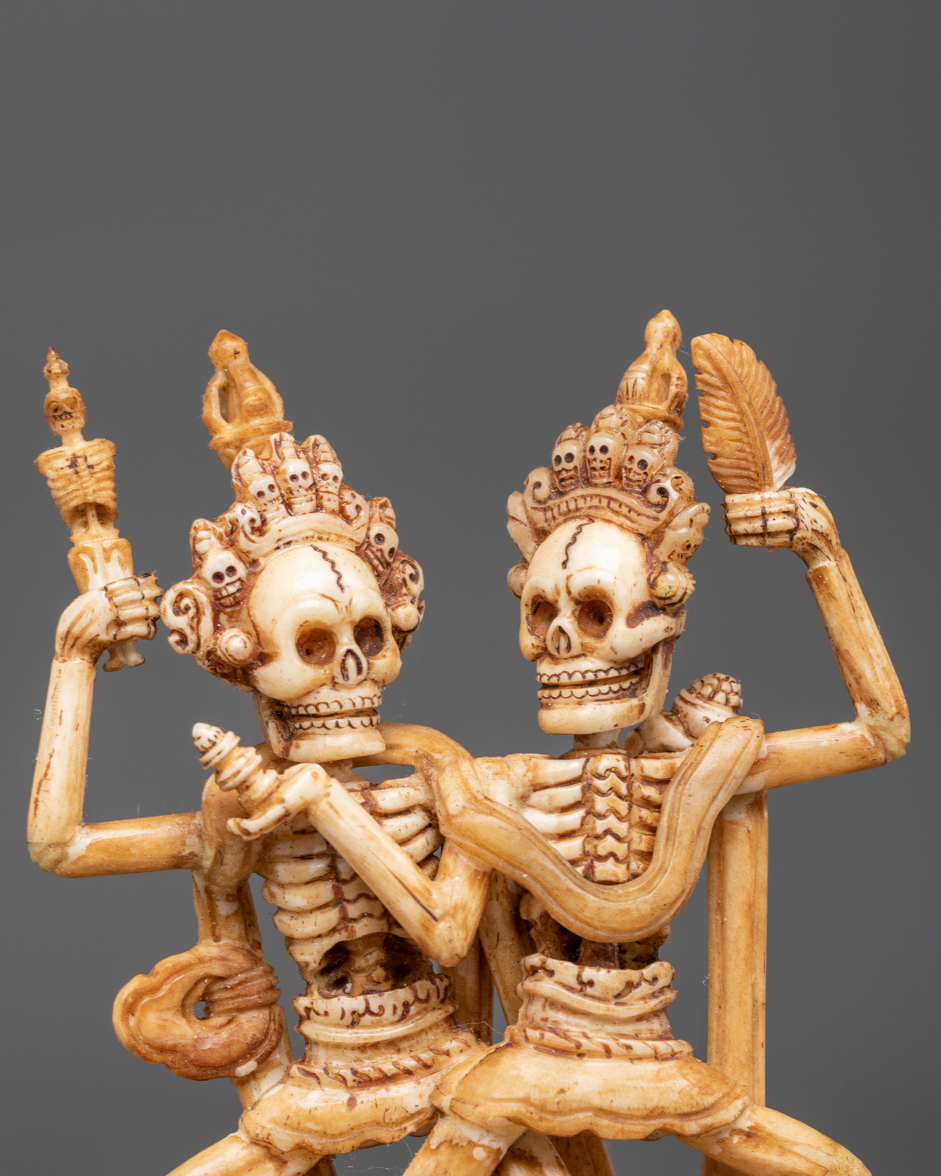 Chitipati Buddhist Protector Deity Bone Craving | A Buddhist Symbol of Protection