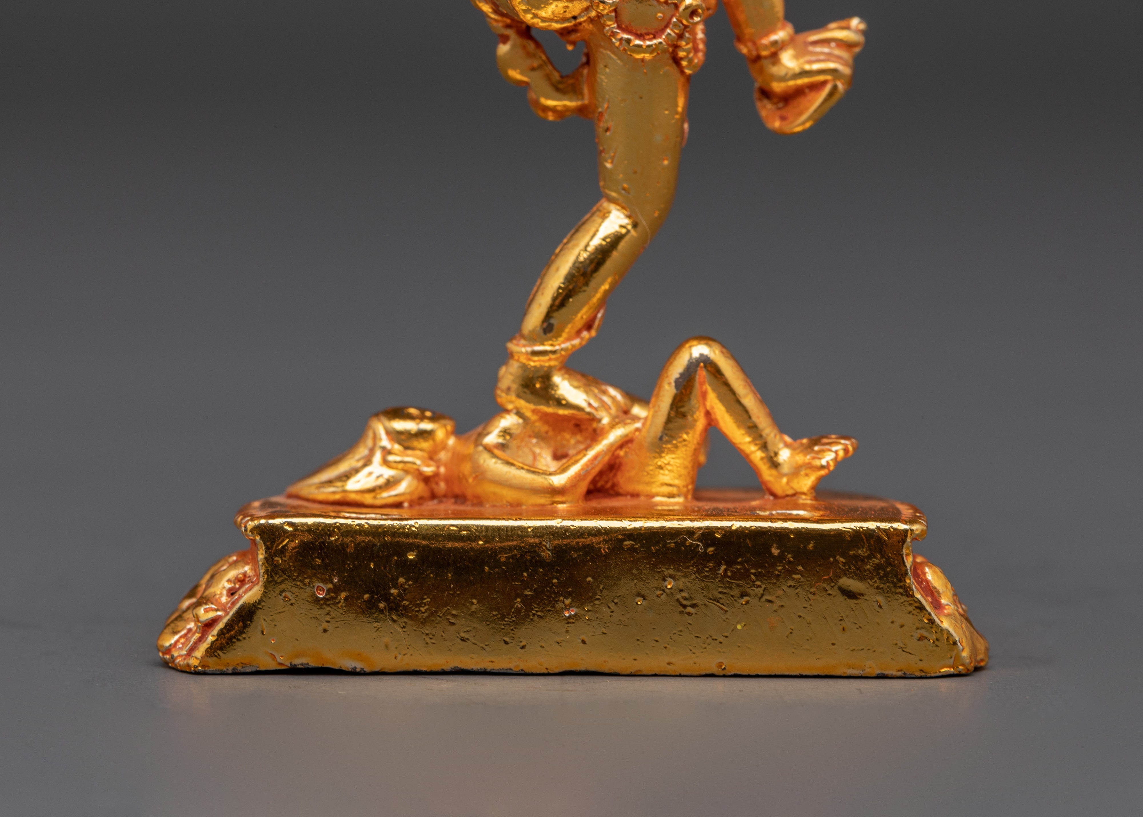 Vajrayogini Copper Sculpture | Handcrafted Gold-Plated Tibetan Goddess Statue