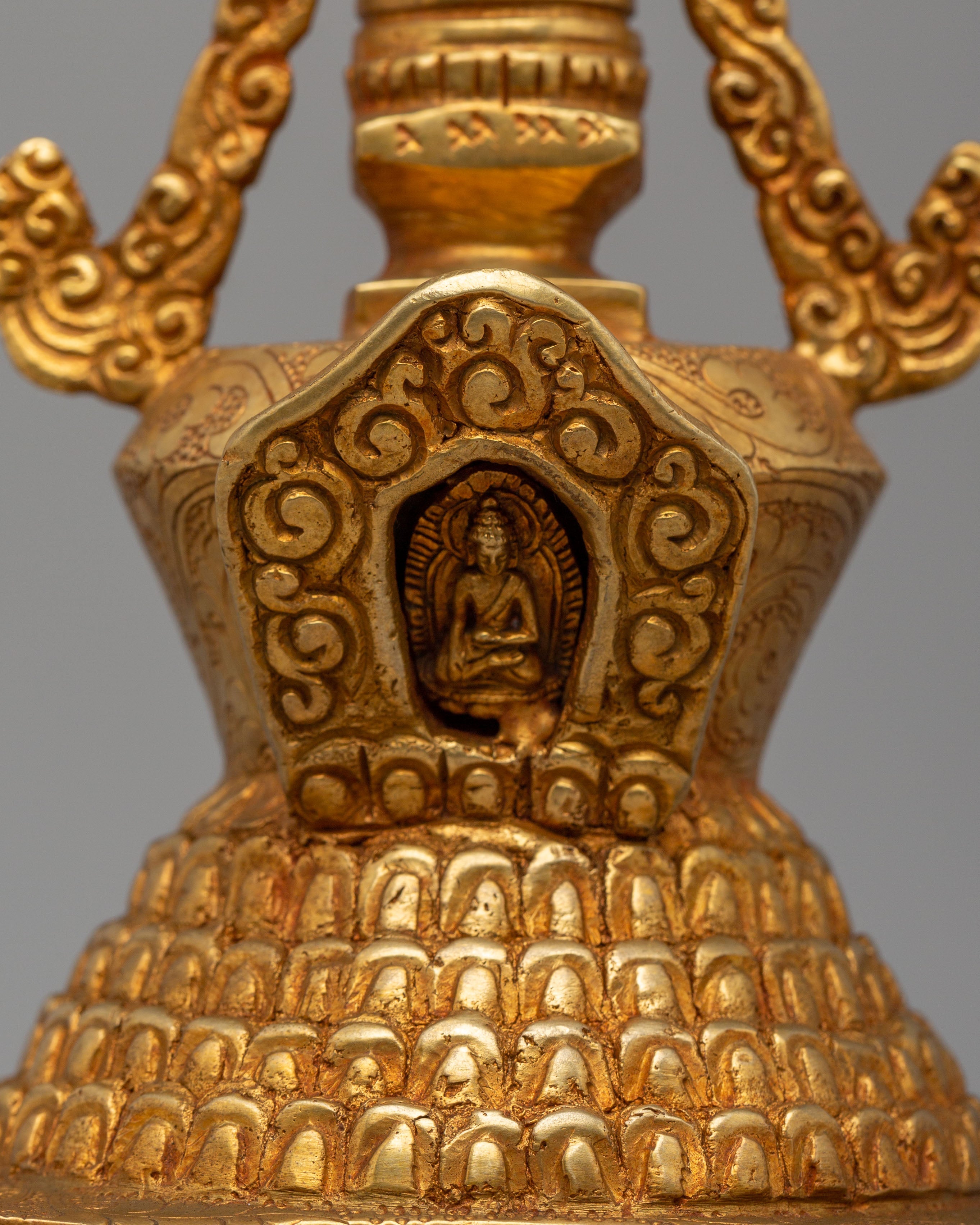 Eight Great Buddhist Stupa Set | Himalayan Chorten Set for Altar