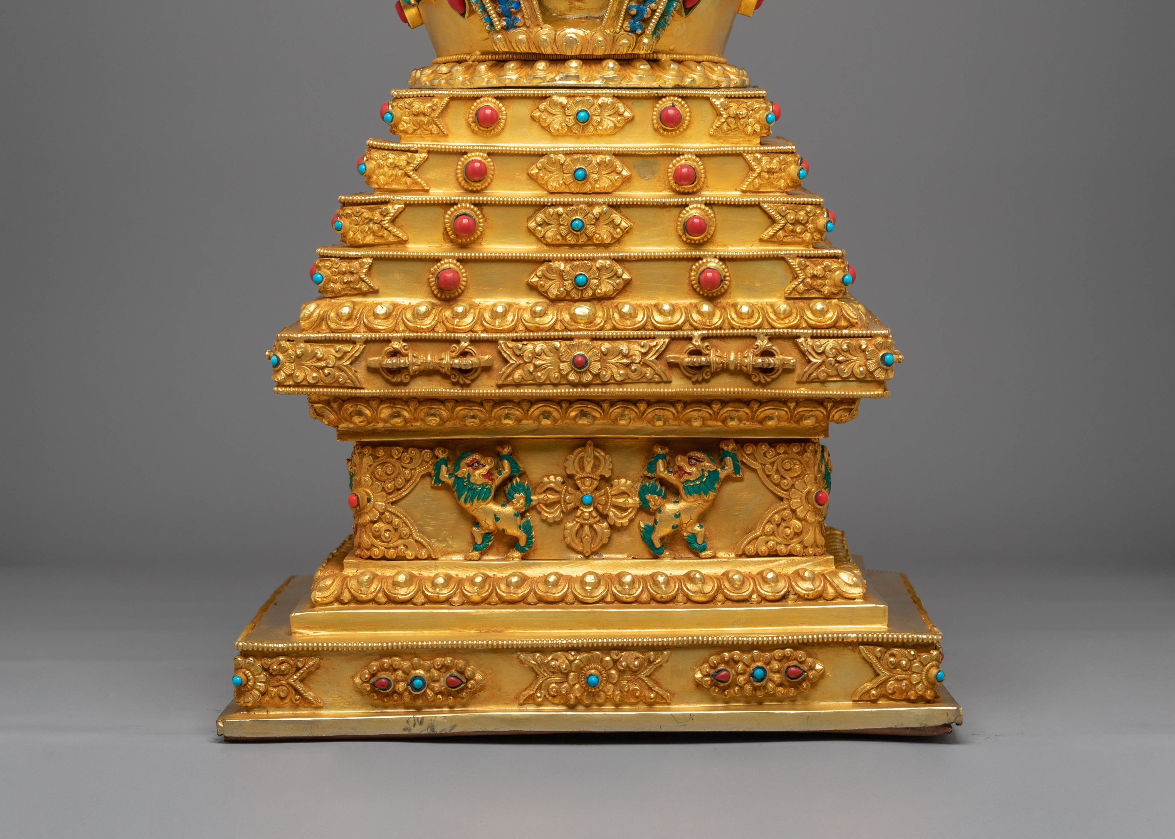 Decorative Tibetan Stupa | Handcrafted Spiritual Shrine