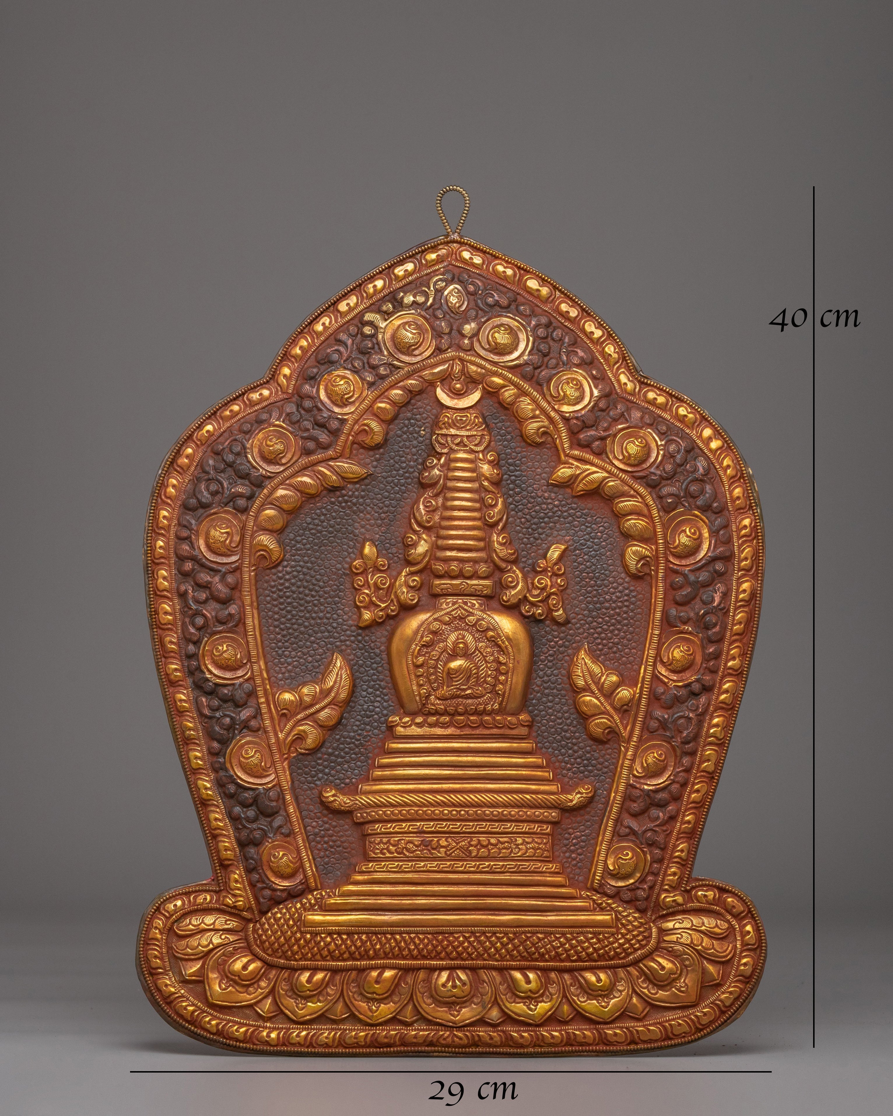Handmade Stupa Wall Hanging | Tibetan Buddhist Decor