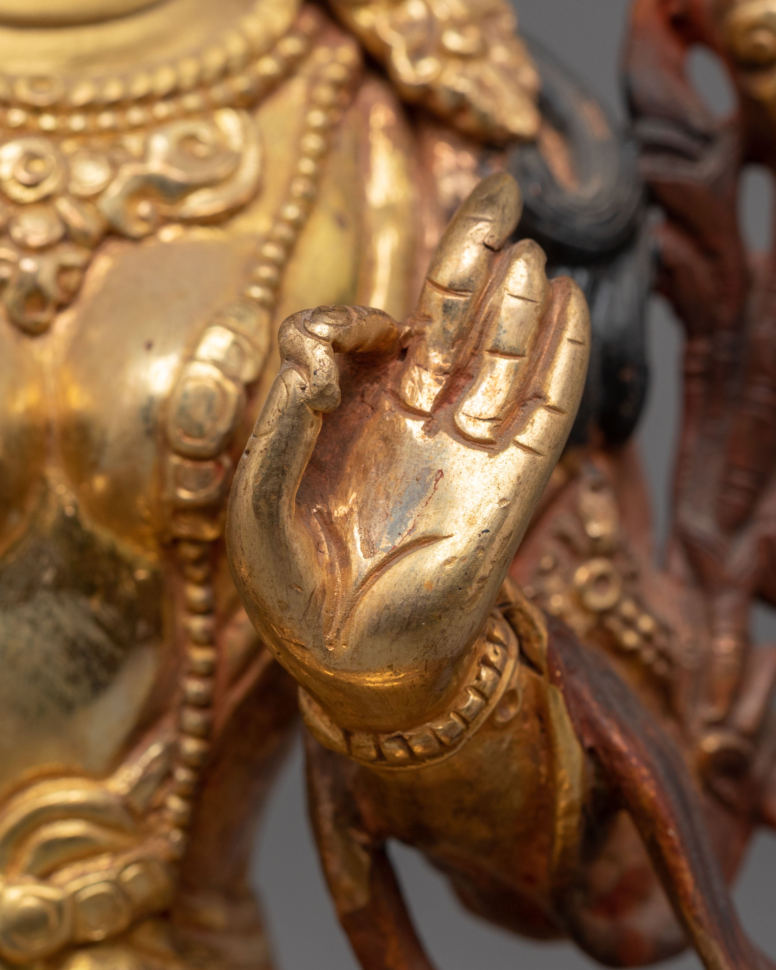 Oxidized Copper White Tara Statue | Buddhist Healing Tara