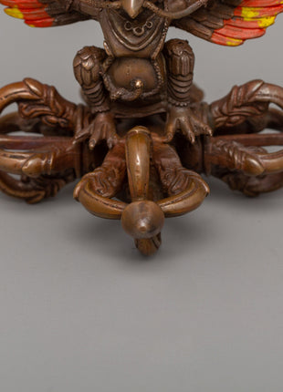Handcrafted Garuda Oxidized Copper Statue | A Symbol of Power