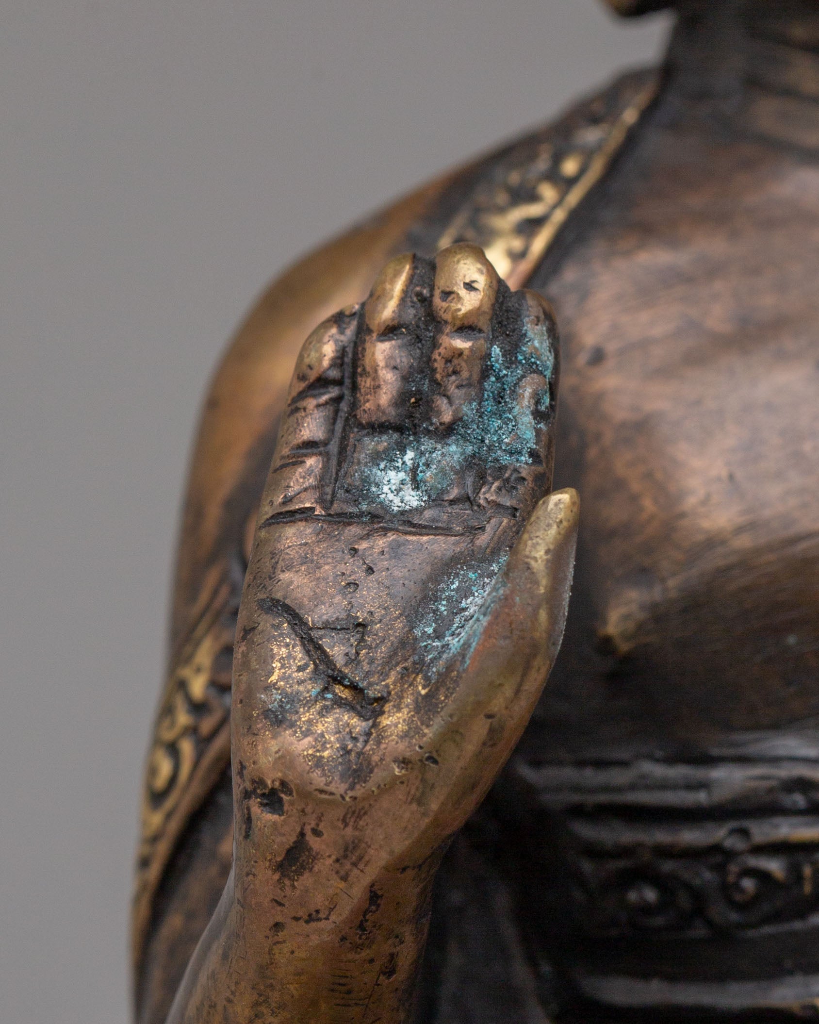 Amogasiddhi Meditation Deity Statue | Himalayan Buddhist Art