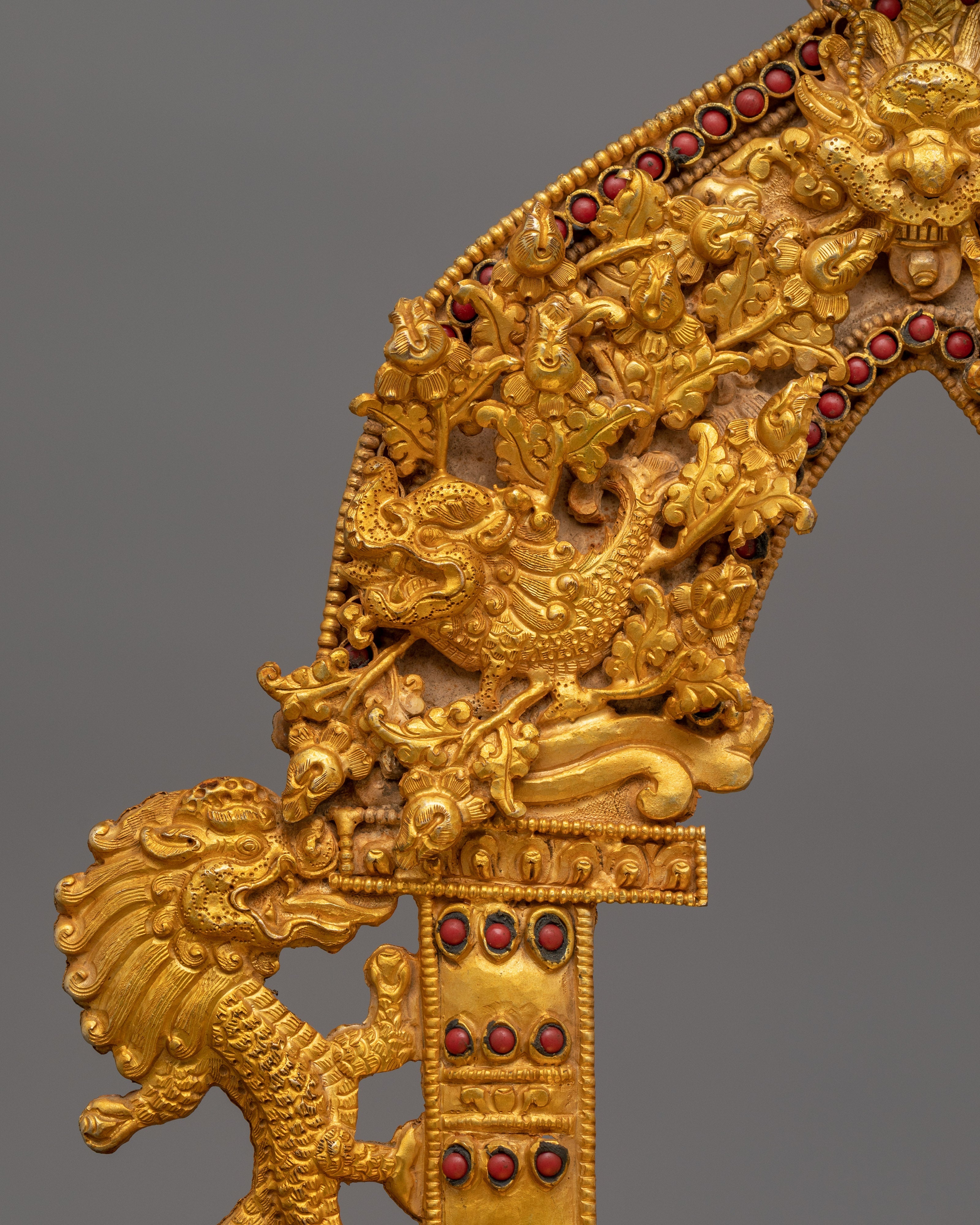 Lapis Stone Shakyamuni Buddha Statue | 24K Gold Gilded Artwork