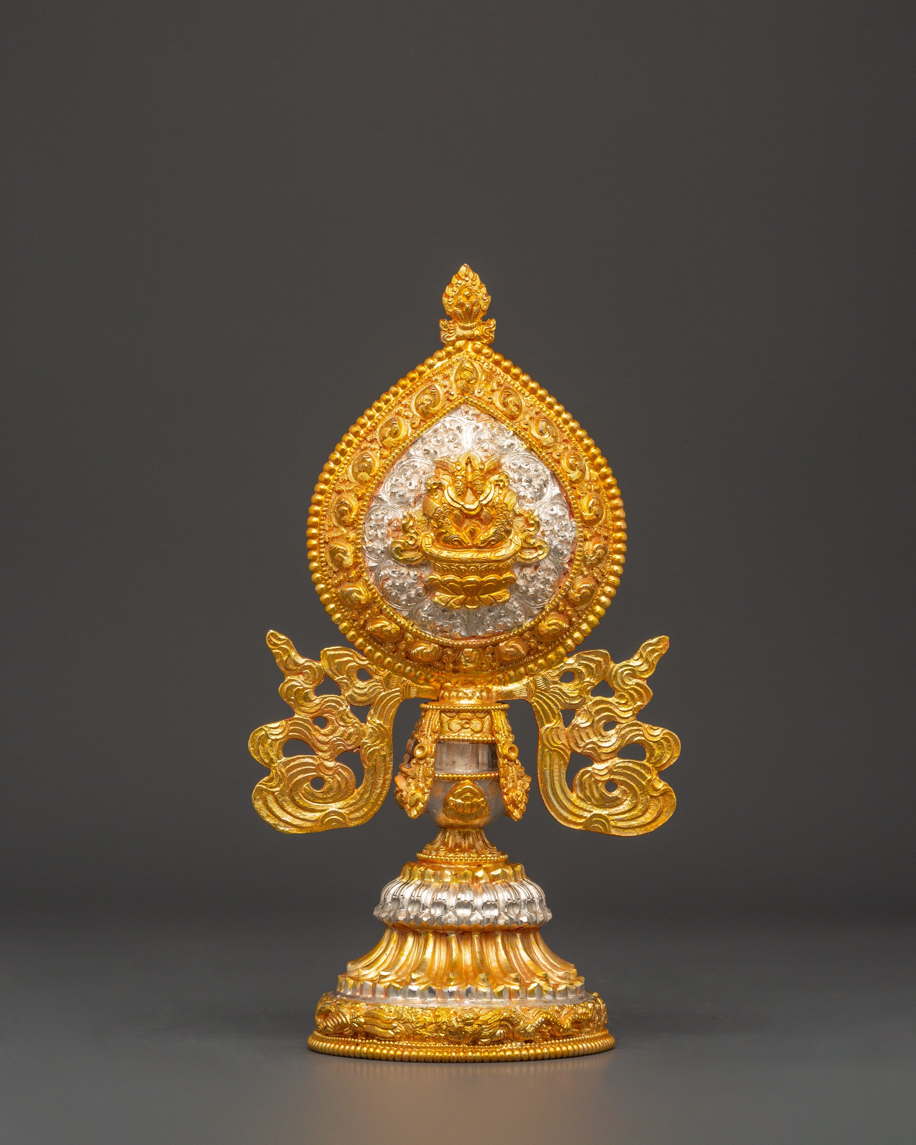 Tibetan 8 Auspicious Signs Set | Gold Buddhist Ashtamangala Symbols