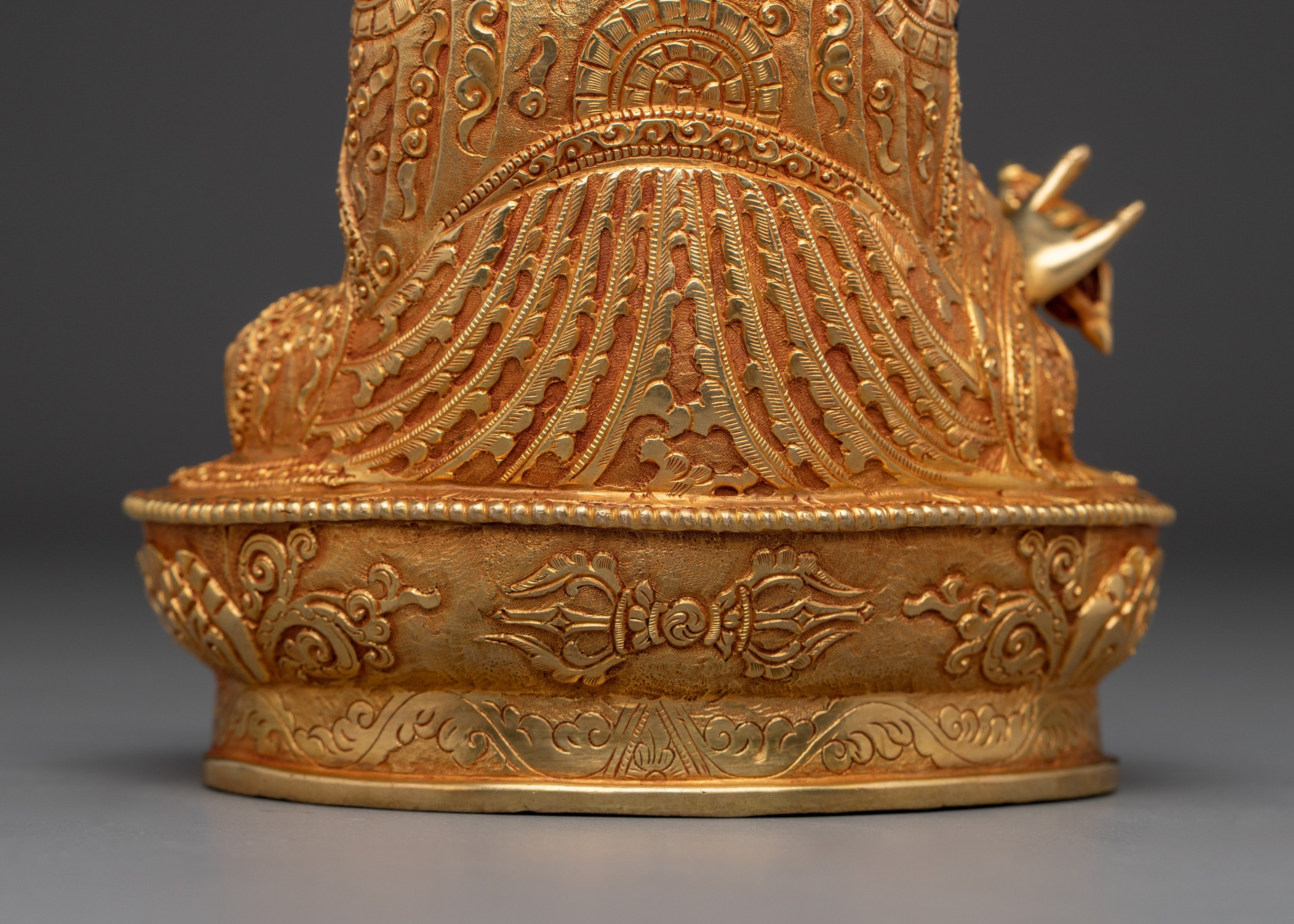 Handmade Statue of Guru Rinpoche With Khatvanga | Also known as Padmasambhava