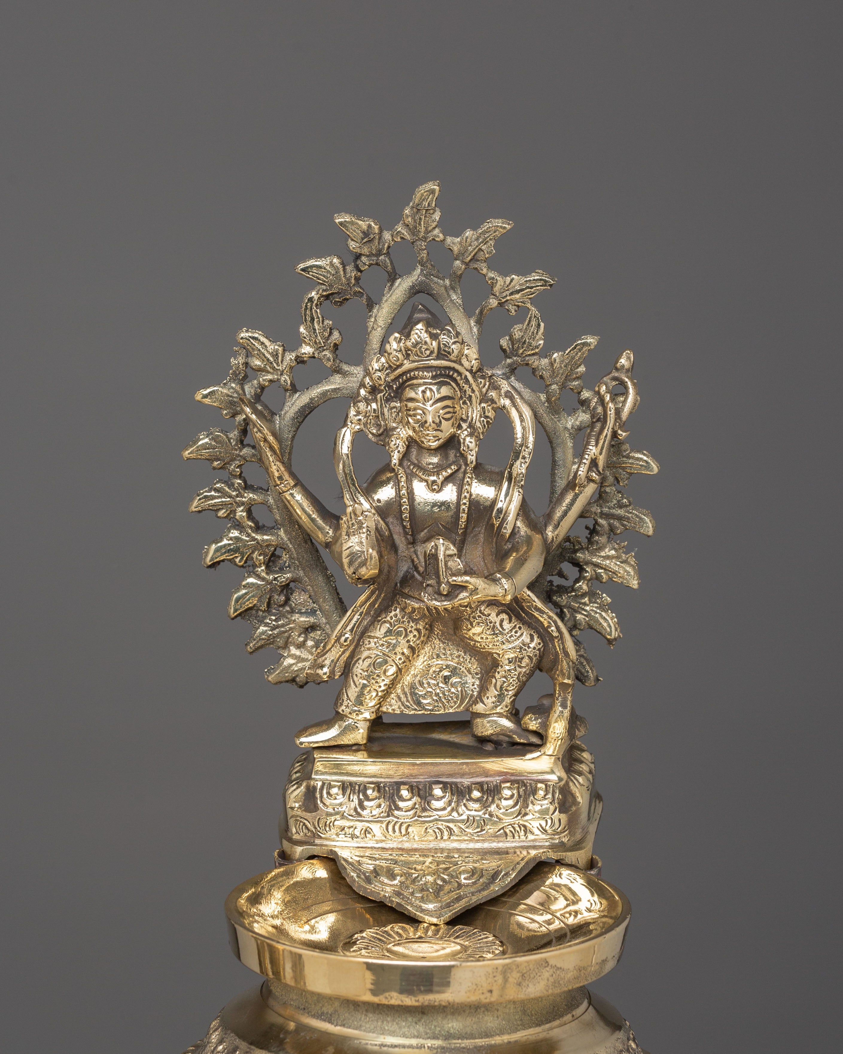 Handmade Panas Oil Lamp Set | Sacred Brass Lamp