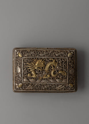 Handcrafted Bhutanese Style Silver Paan Box | Perfect for Sacred Ritual Storage