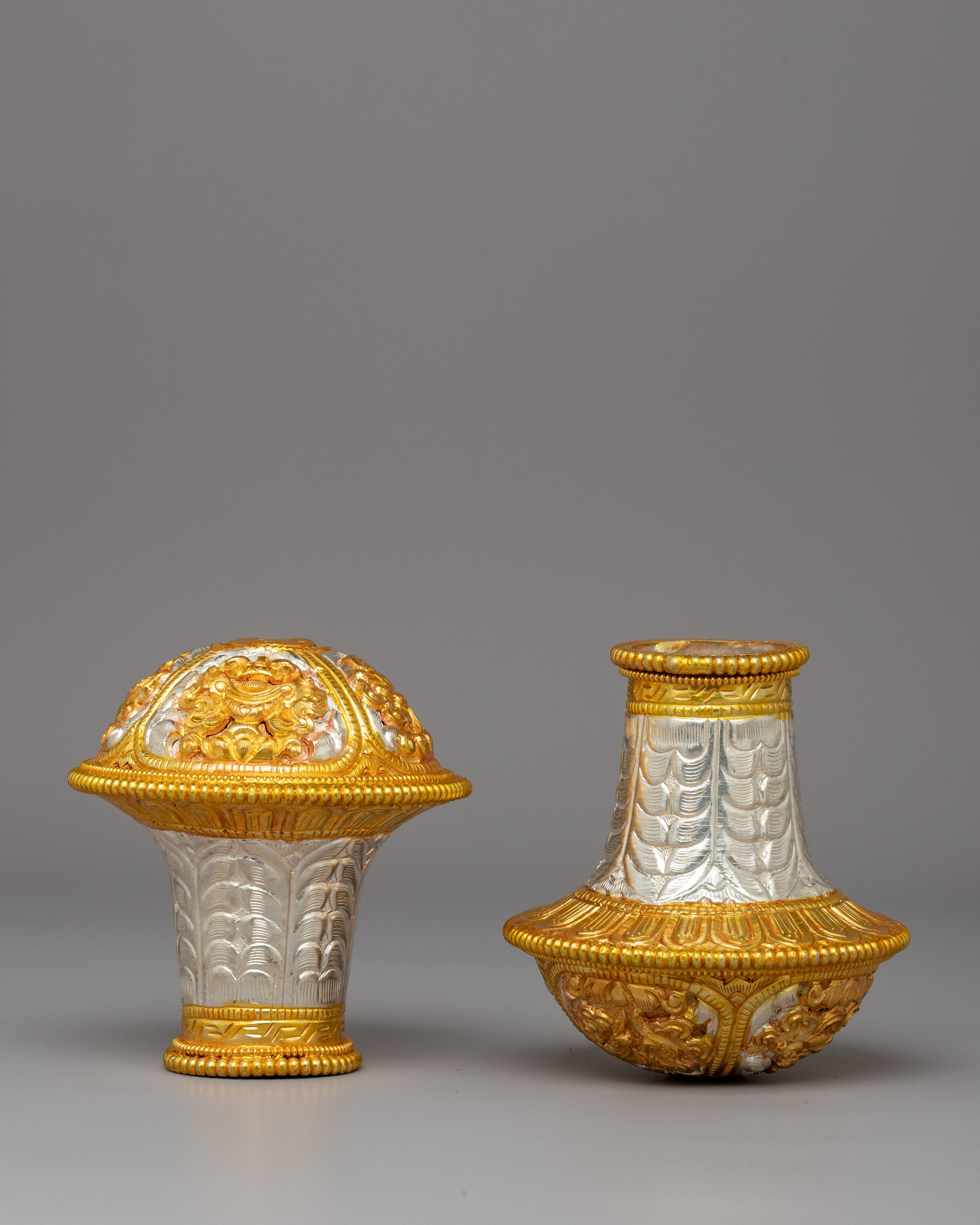 Handcrafted Brocade Stick Cap | Traditional Tibetan Ritual Accessory