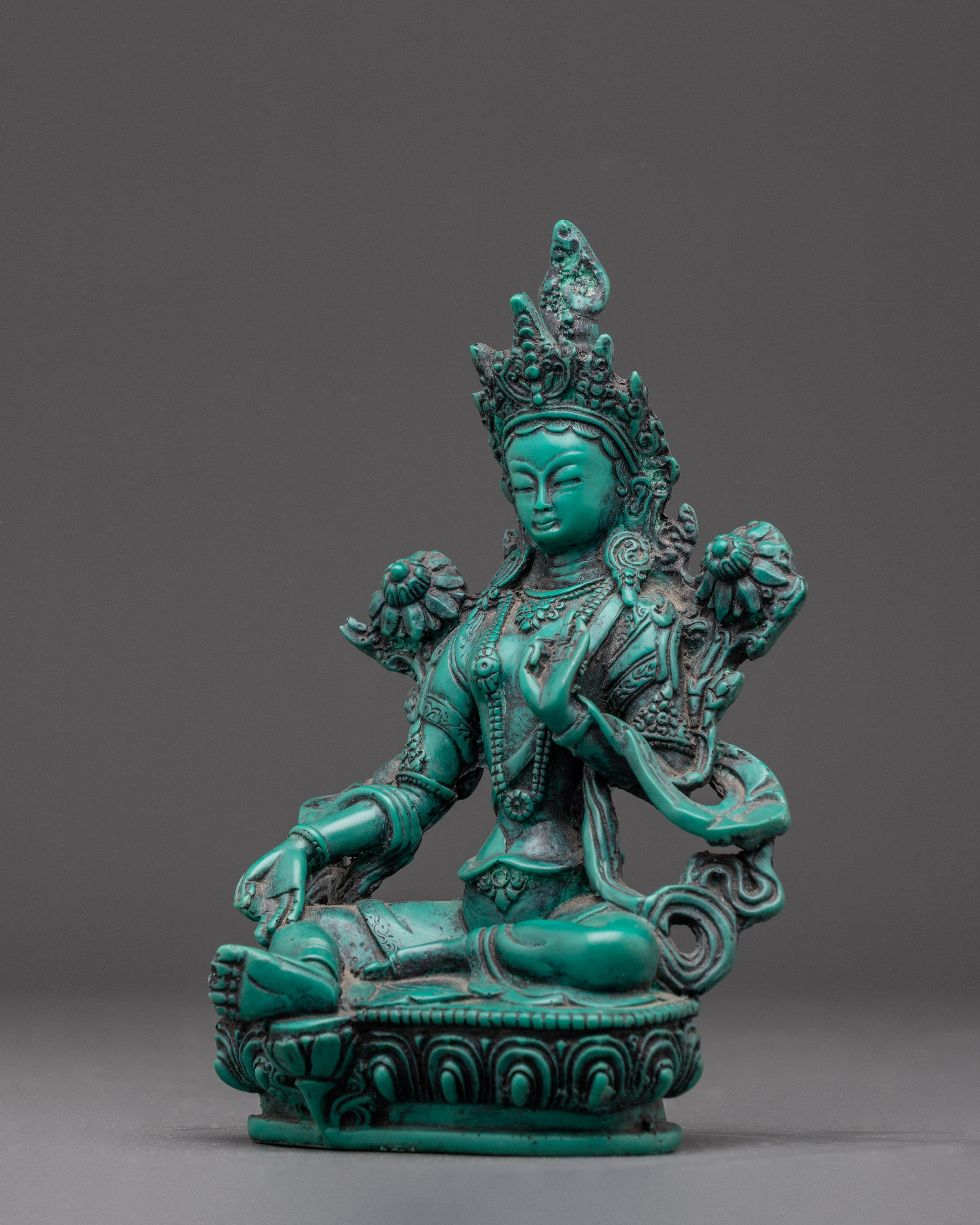 Spiritual Green Tara sculpture | Tibetan Goddess Tara Statue